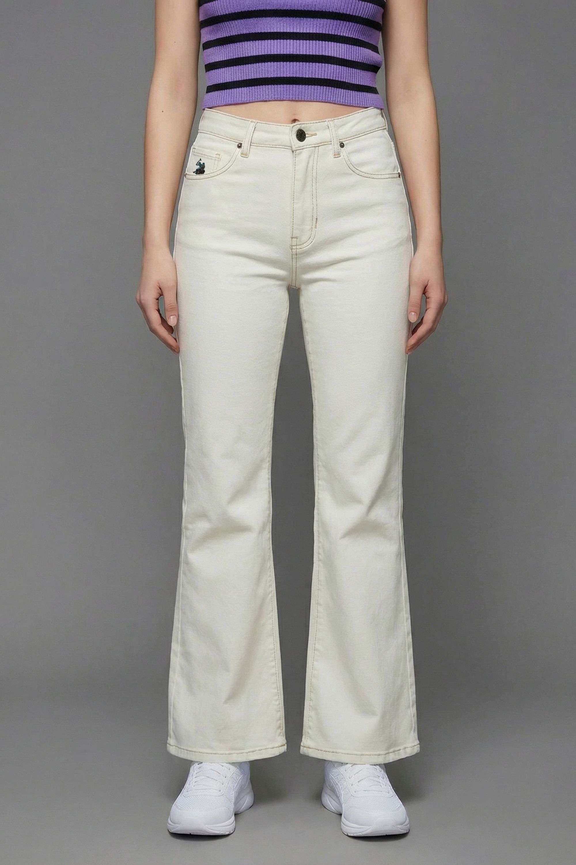 Low-Rise-Blended-Fabric-Regular-Fit-Women-s-Jeans