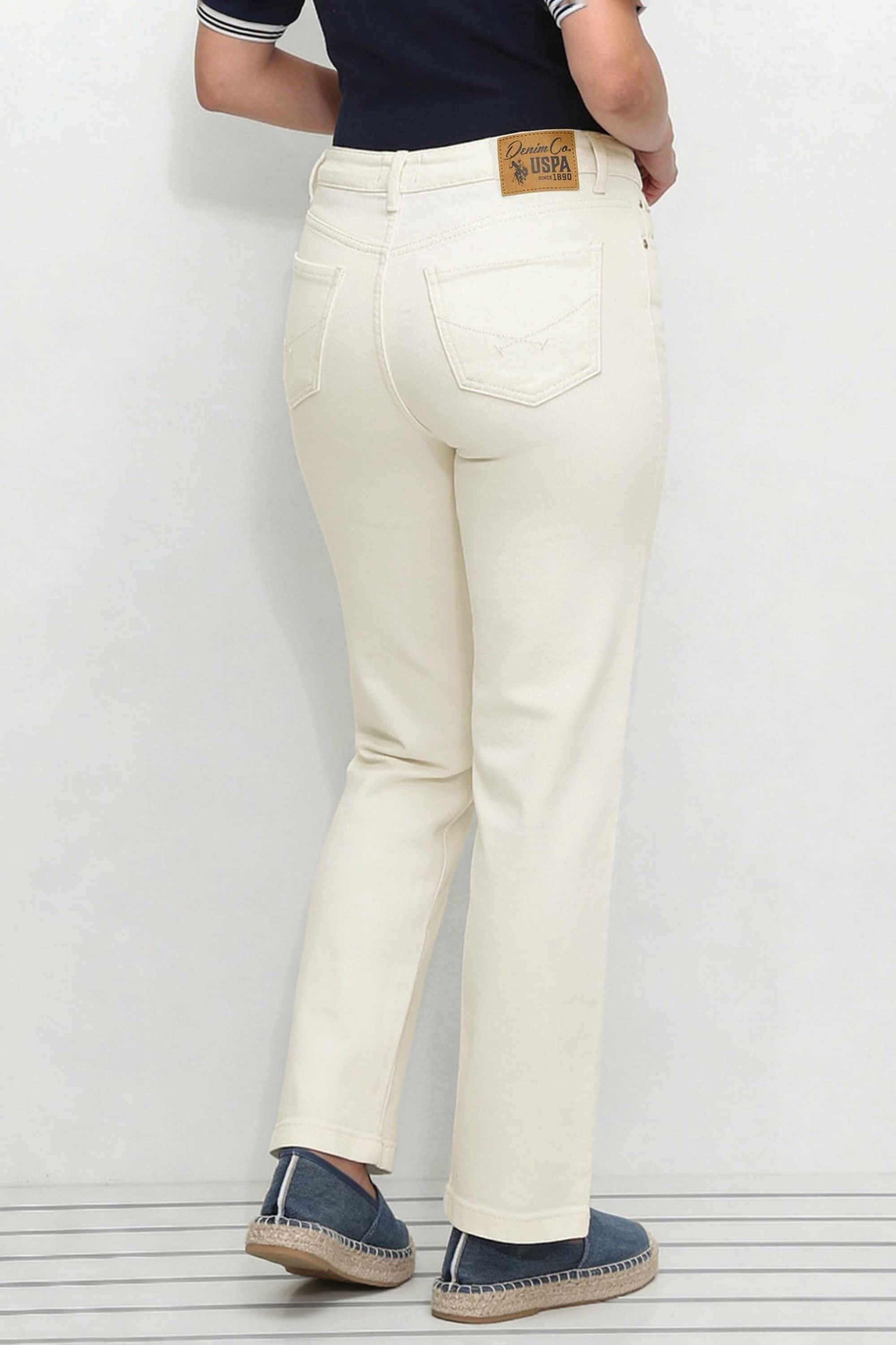Solid-Cotton-Straight-Fit-Women-s-Jeans