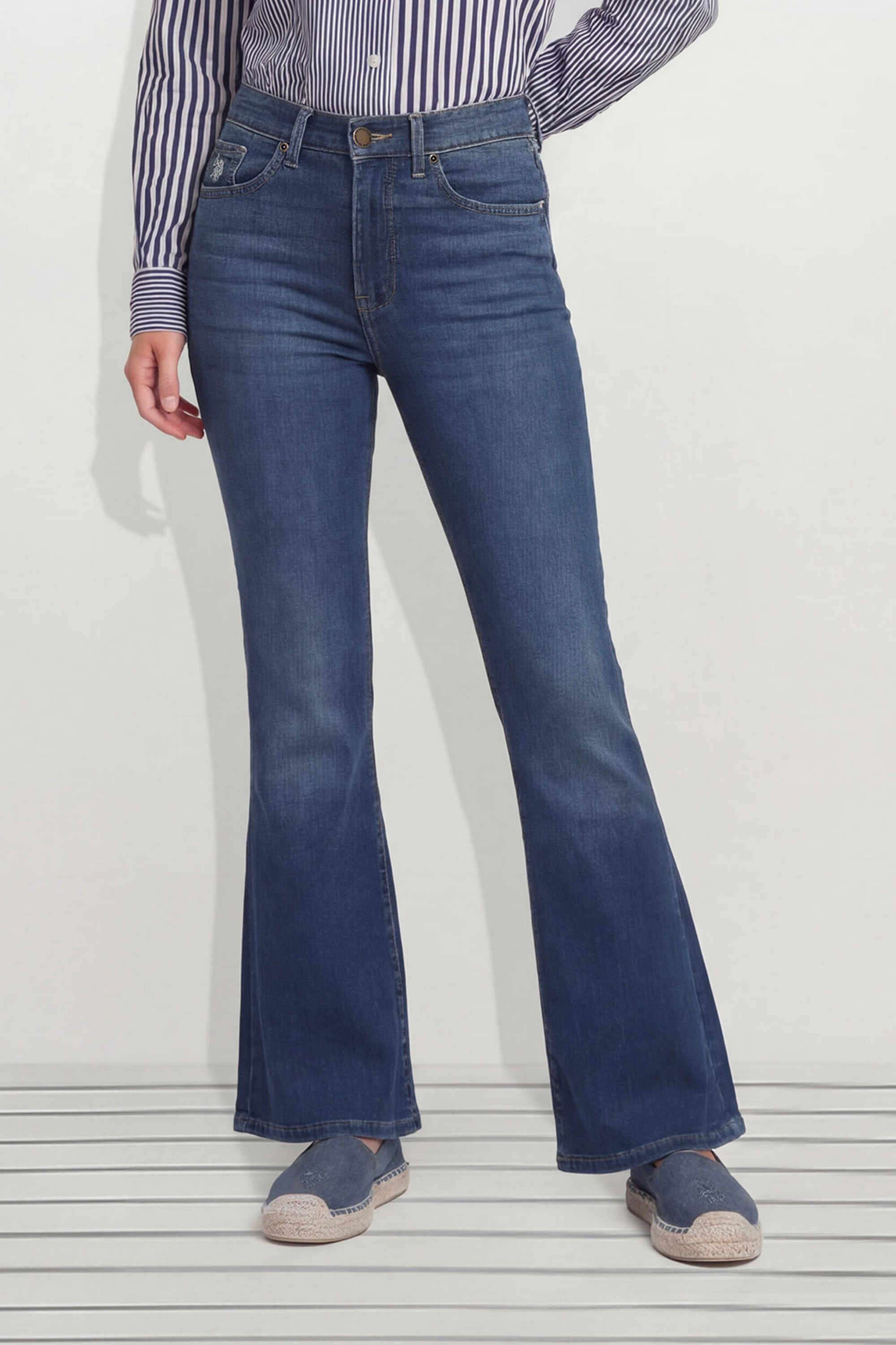 Solid-Cotton-Relaxed-Fit-Women-s-Jeans