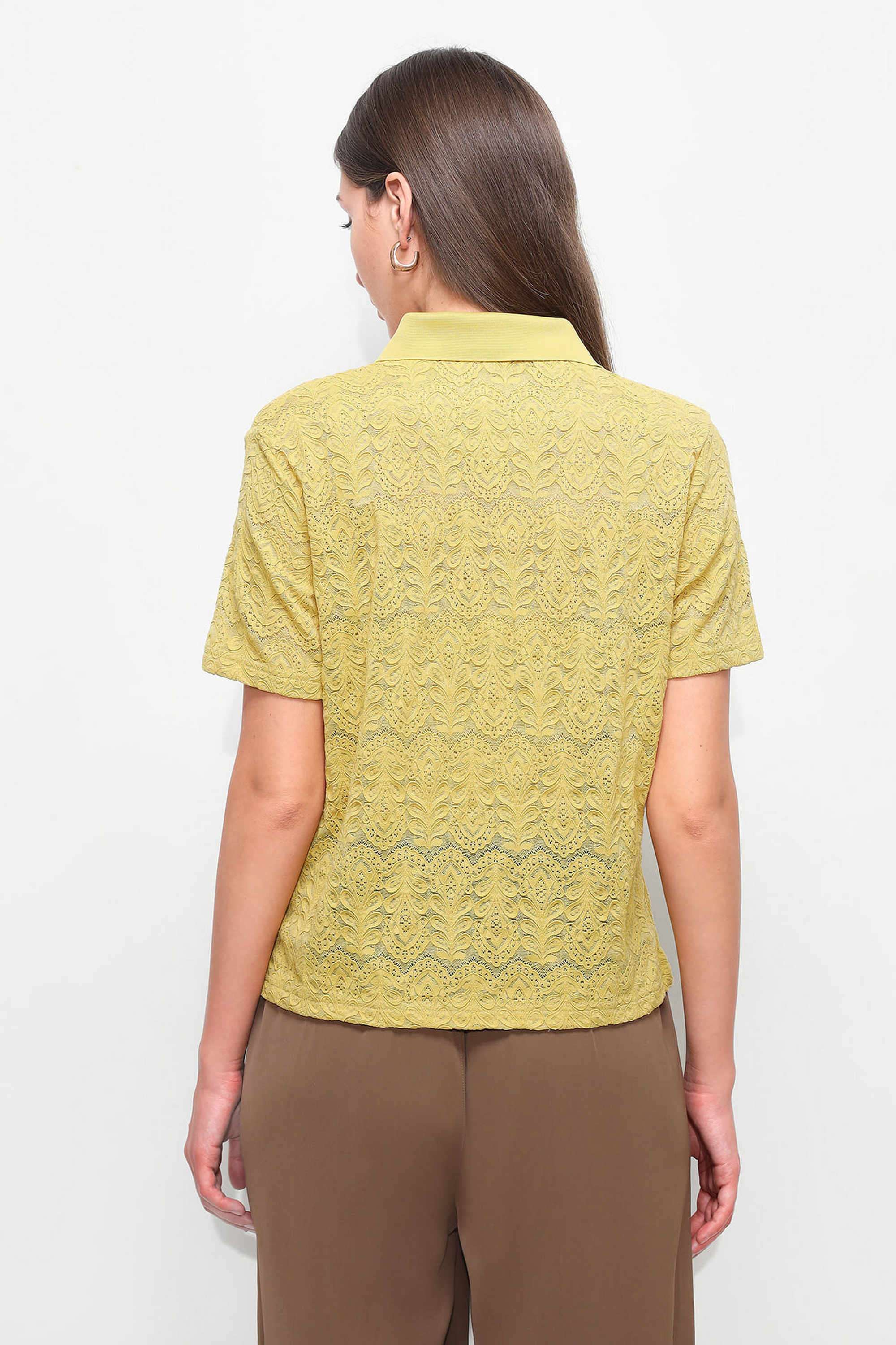 Textured-Polyester-Polo-Women-s-T-Shirt