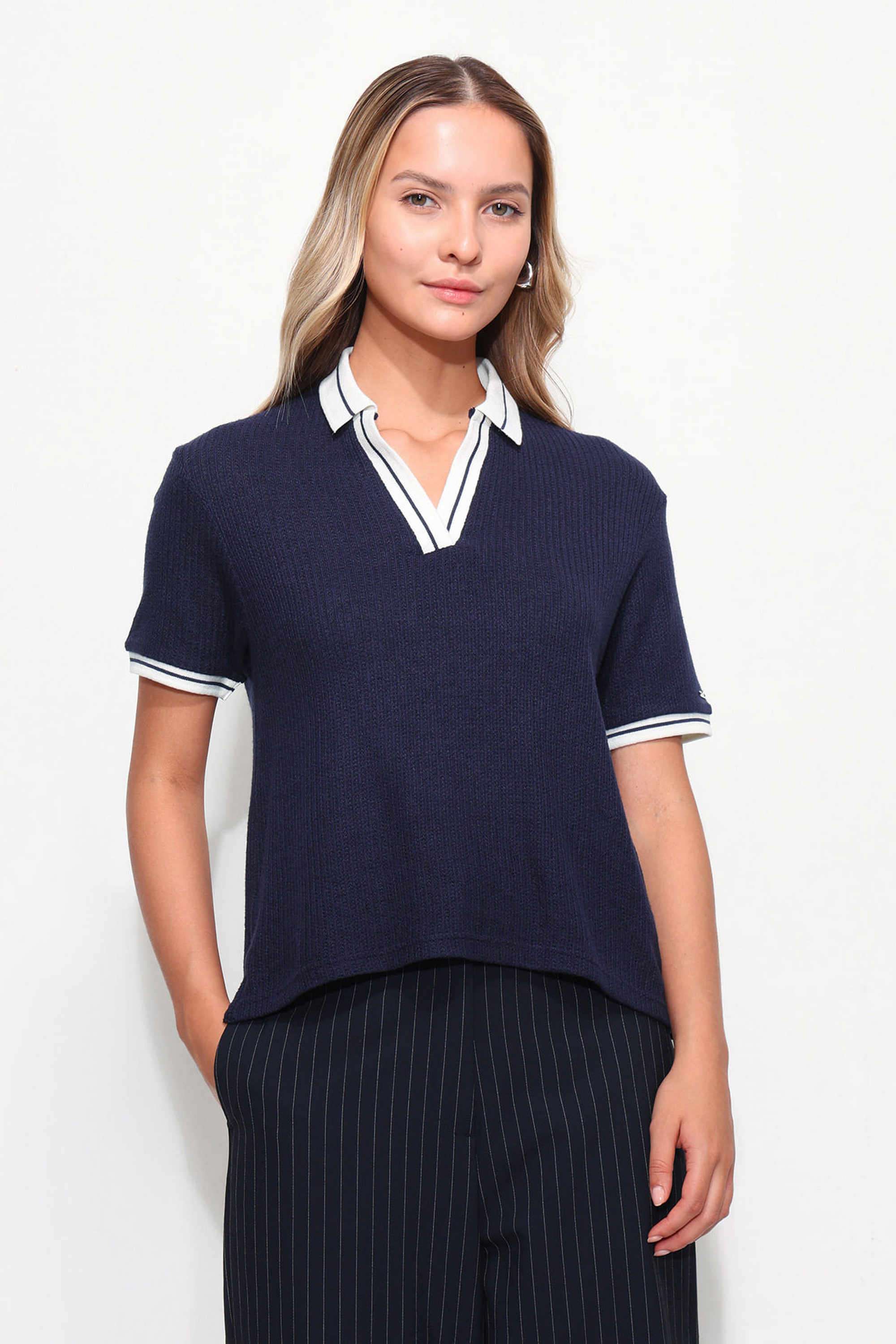 Printed-Rayon-Polo-Women-s-T-Shirt