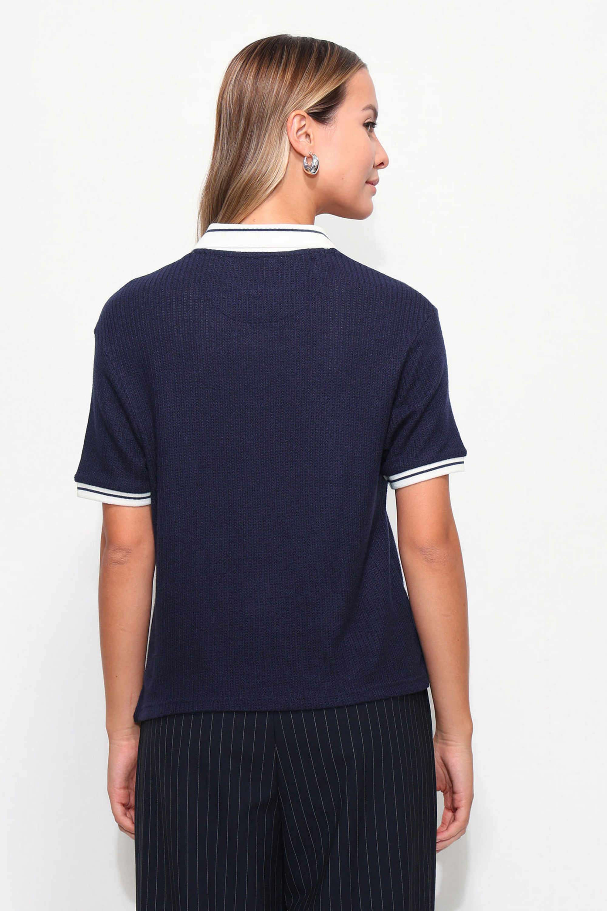 Printed-Rayon-Polo-Women-s-T-Shirt
