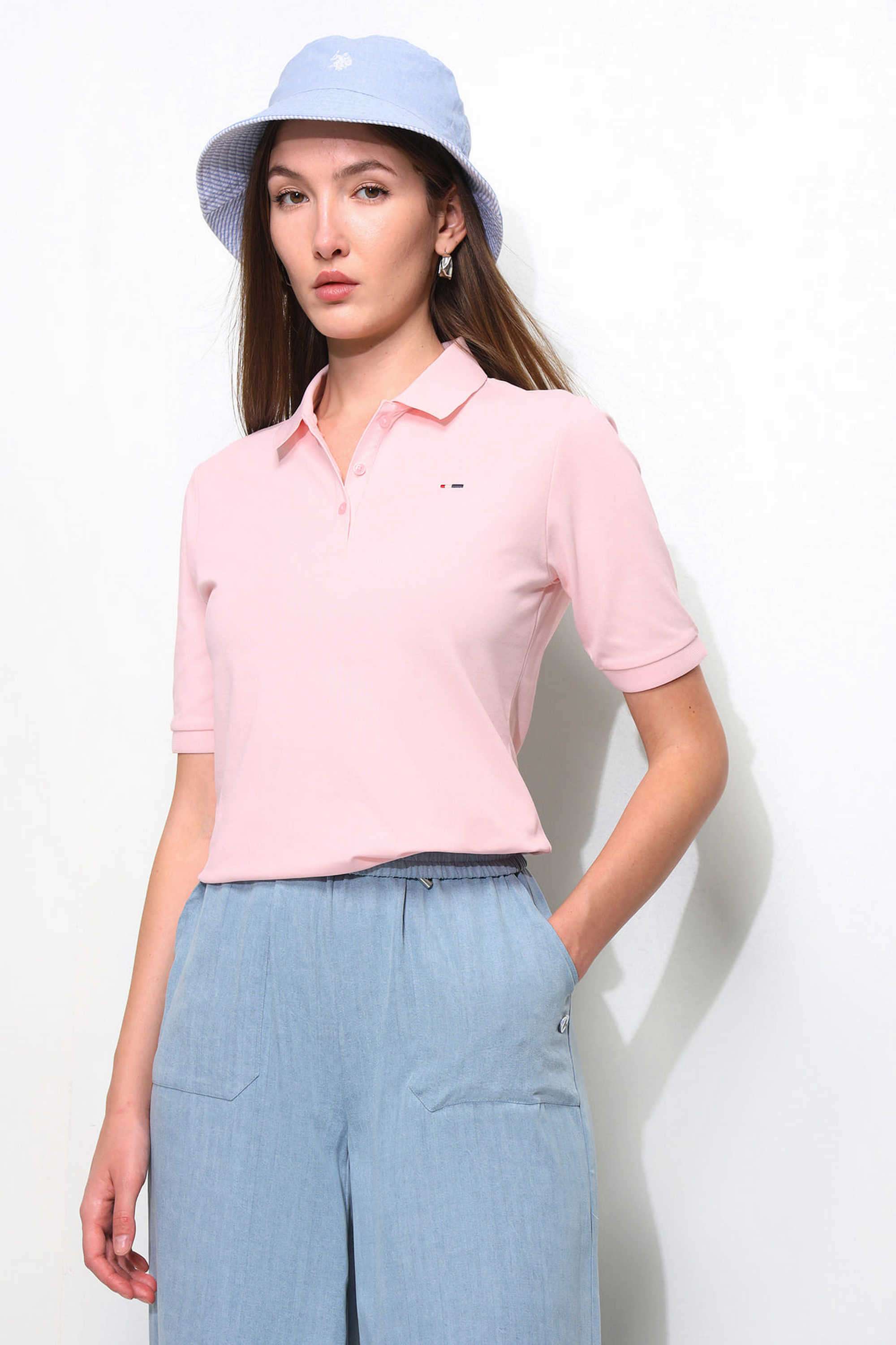 Solid Cotton Regular Fit Women's T-Shirt-image-39