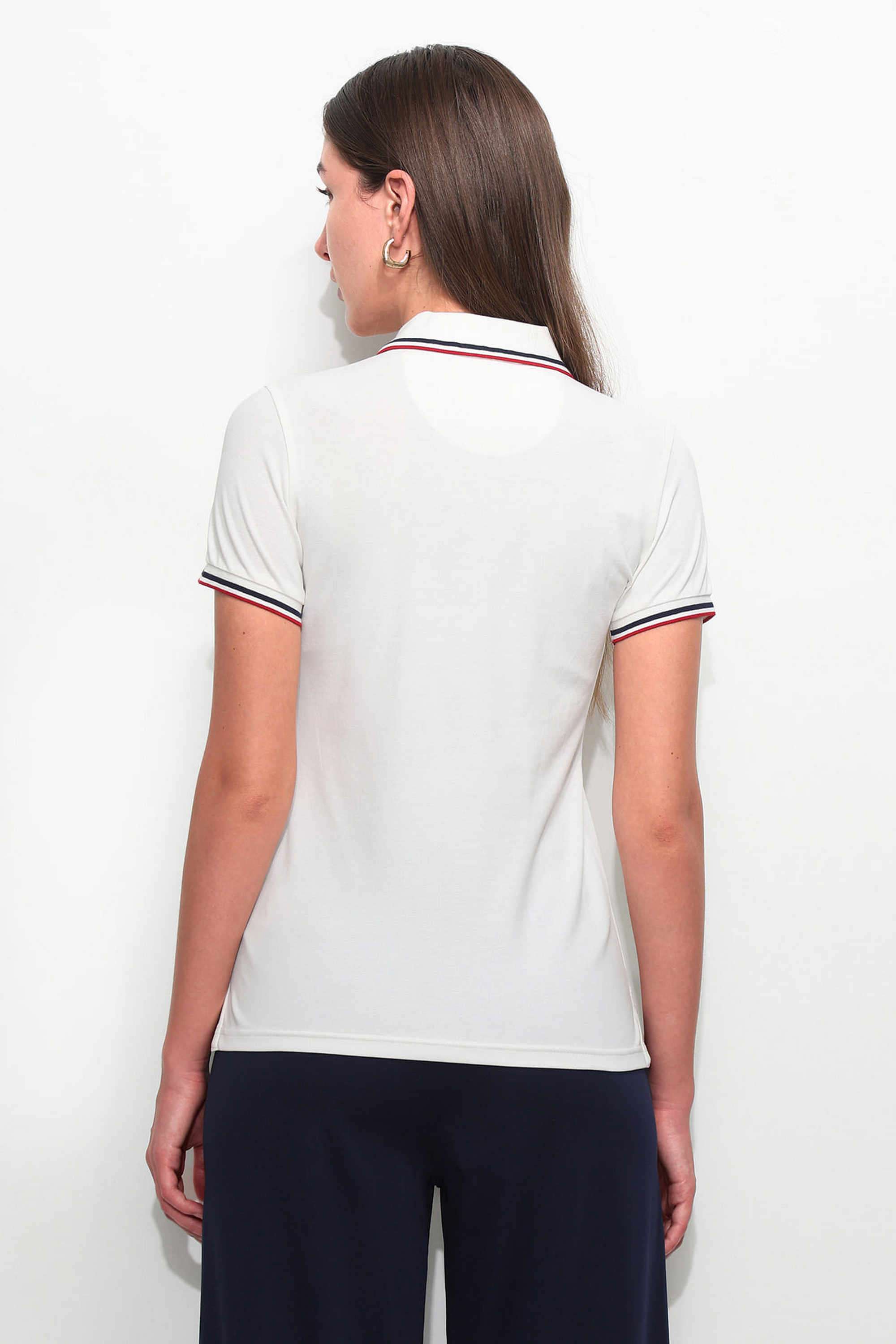 Solid-Cotton-Polo-Women-s-T-Shirt