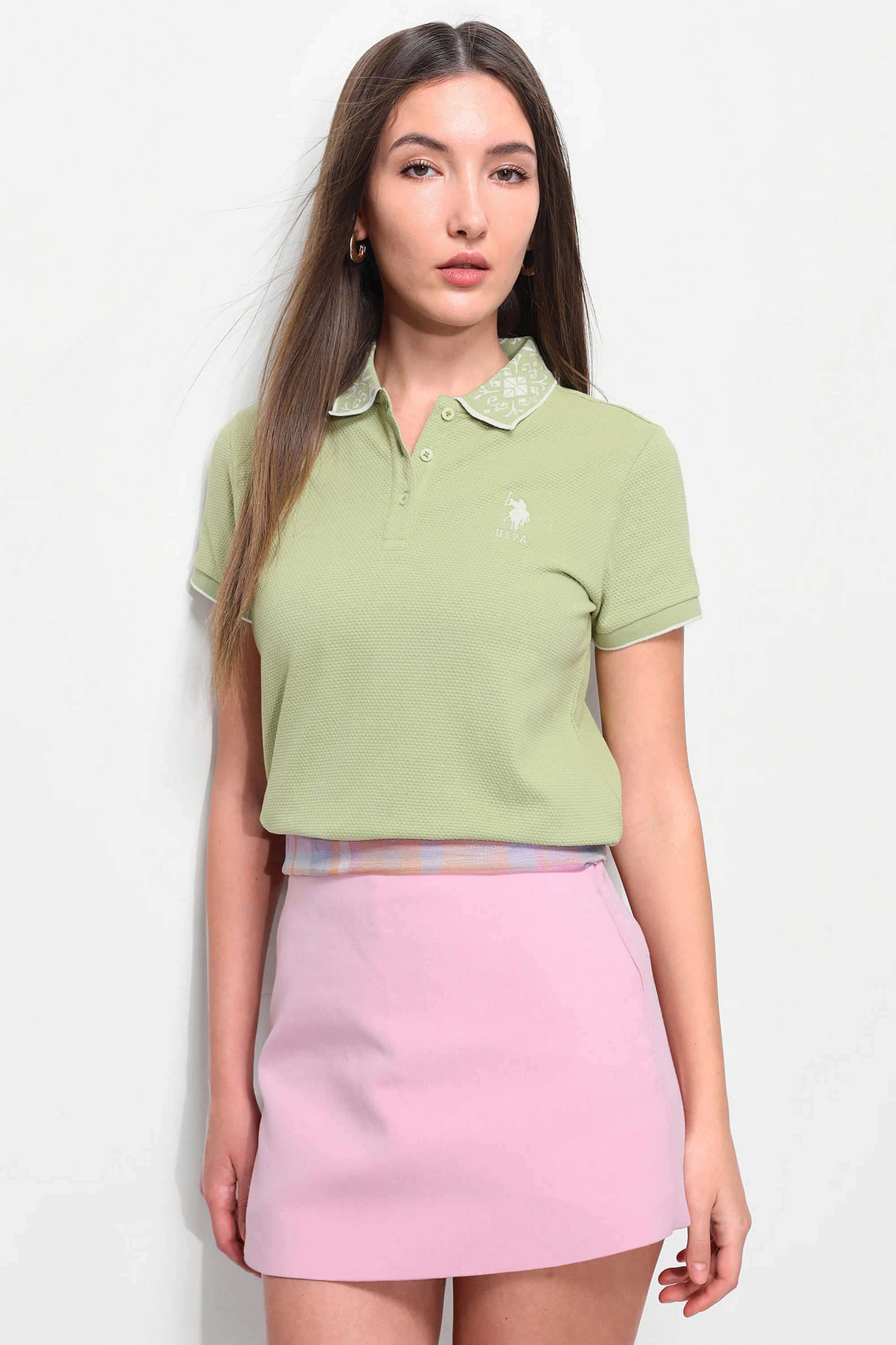 u.s. polo assn. Textured Cotton Regular Fit Women's T-Shirt-picture-38