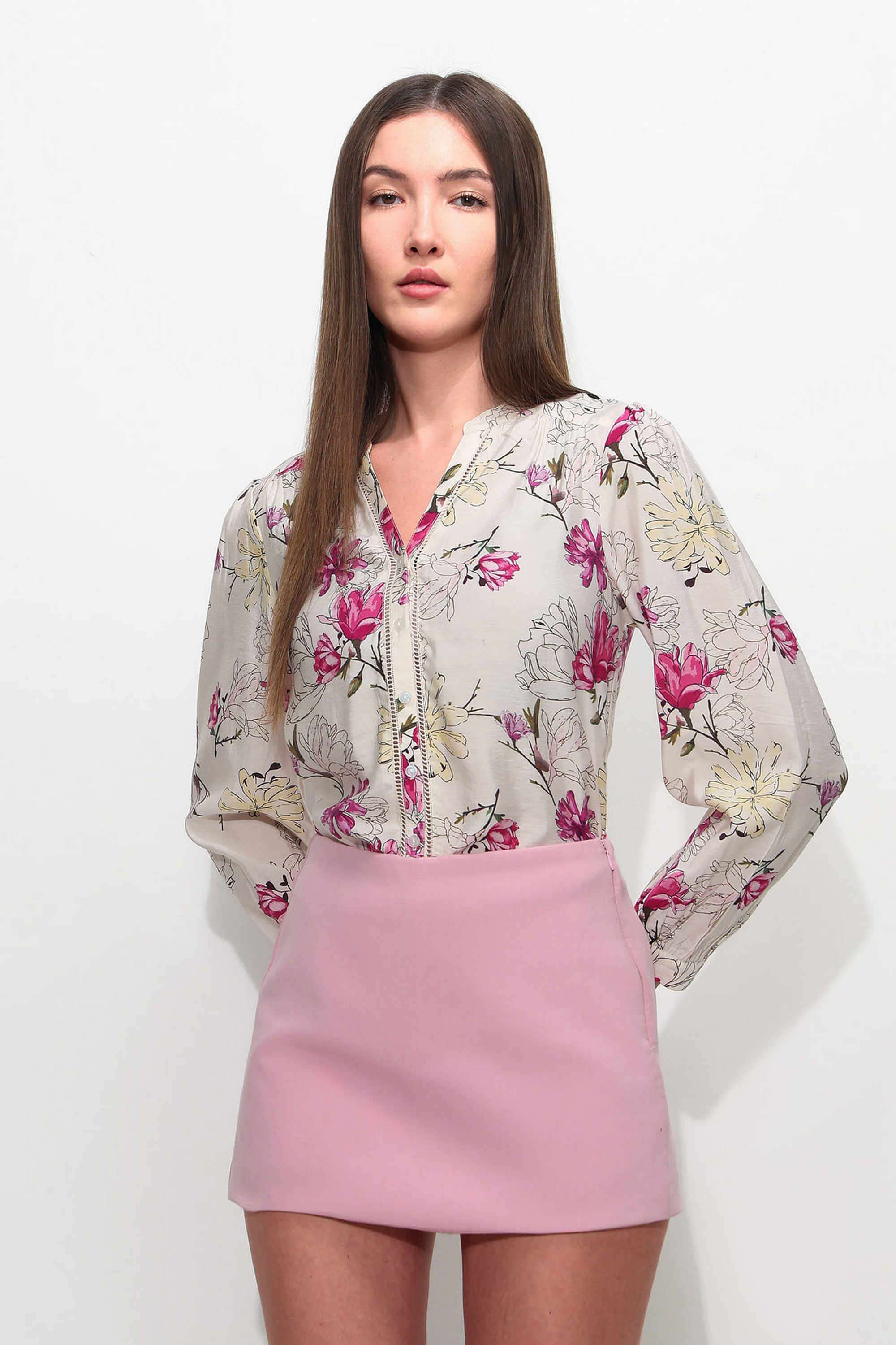 Printed-Cotton-Collared-Women-s-Top