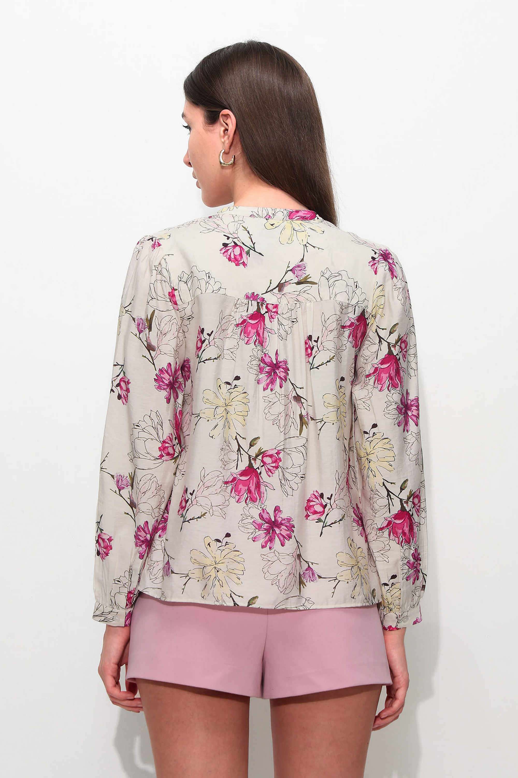 Printed-Cotton-Collared-Women-s-Top