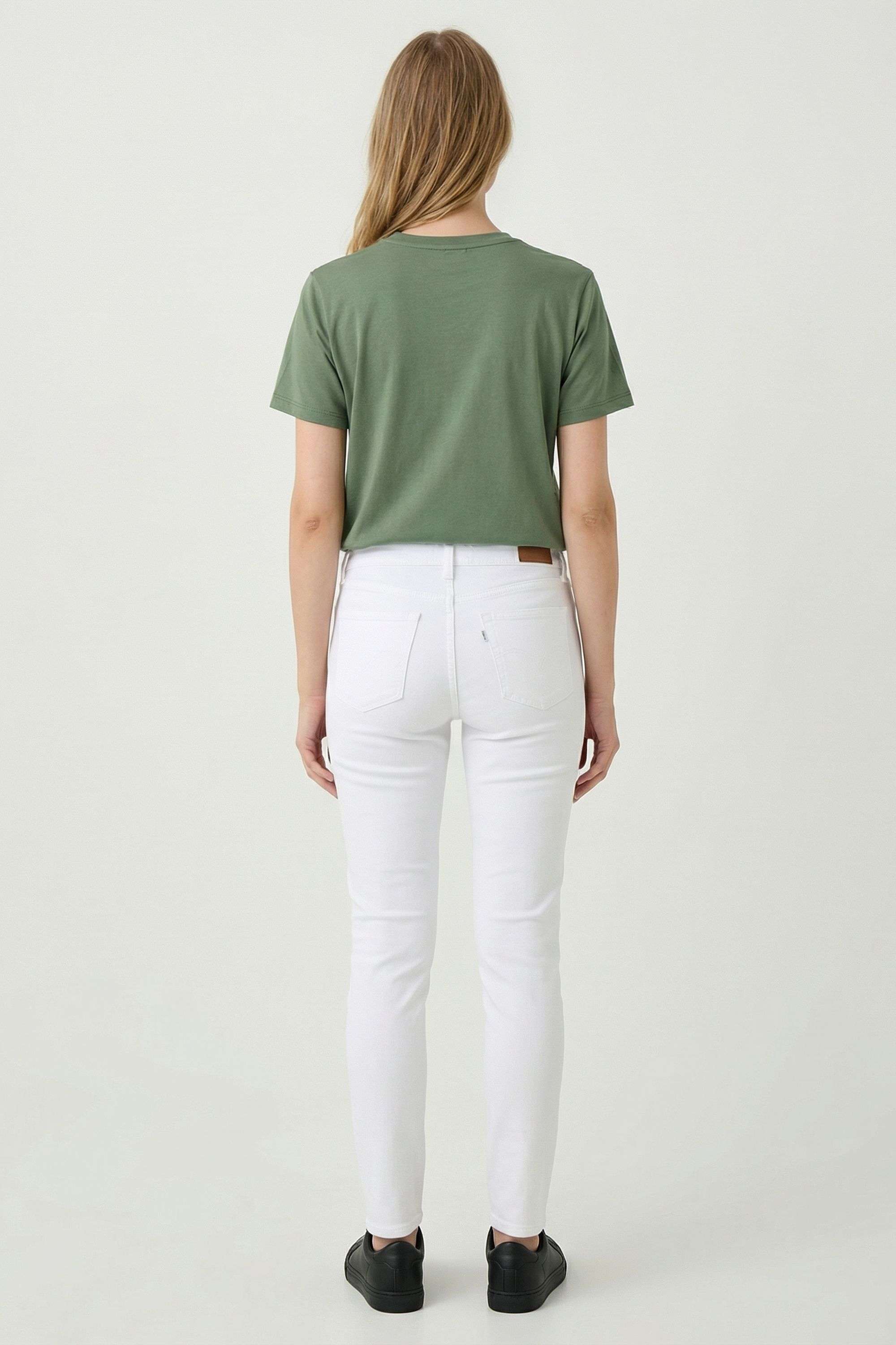 Floral-Blended-Fabric-Round-Neck-Women-s-T-Shirt