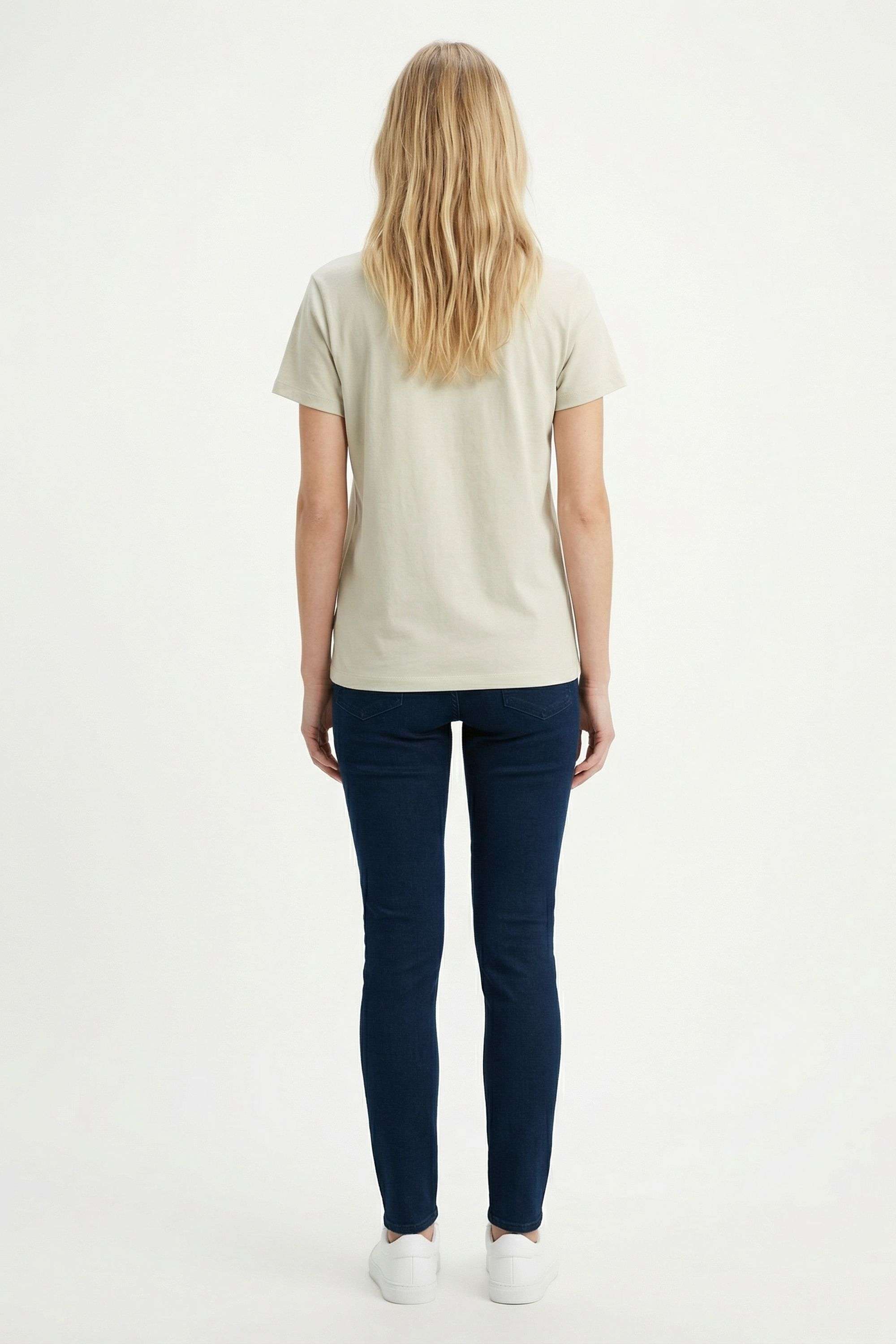 Floral-Blended-Fabric-Round-Neck-Women-s-T-Shirt
