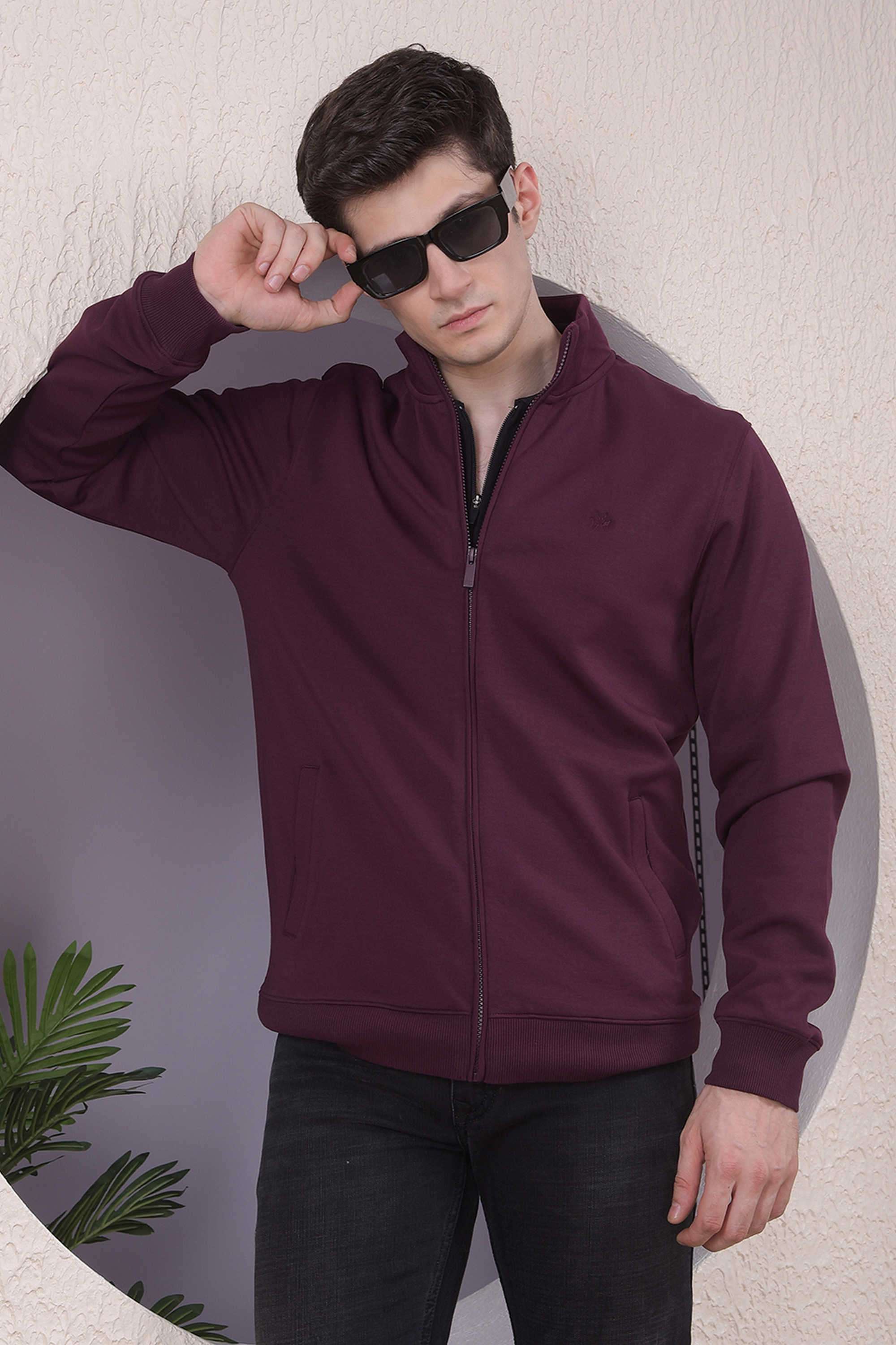 Solid-Blended-Fabric-Regular-Fit-Men-Sweatshirt