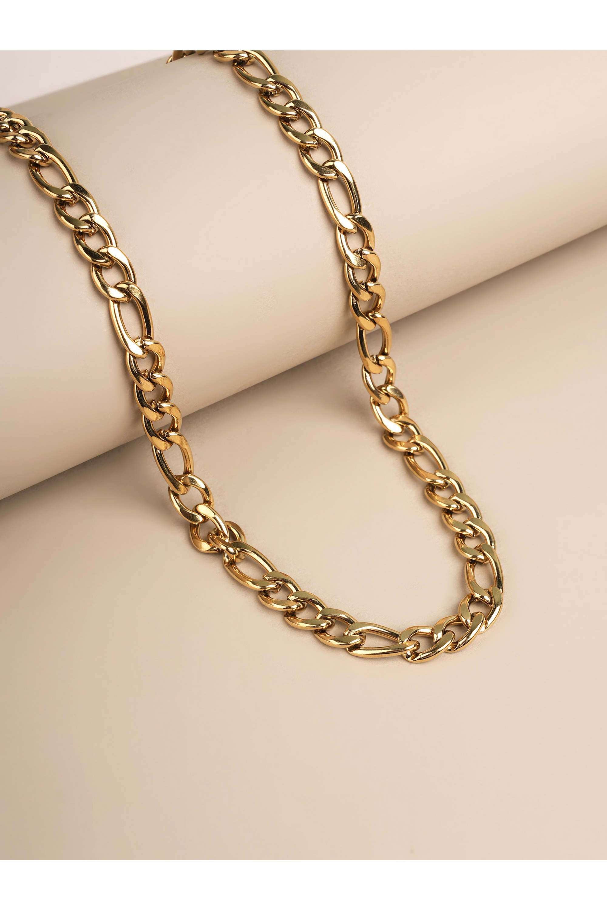 Gold-Figaro-Chain-Necklace-for-Mens---Waterproof-&-Anti-Tarnish