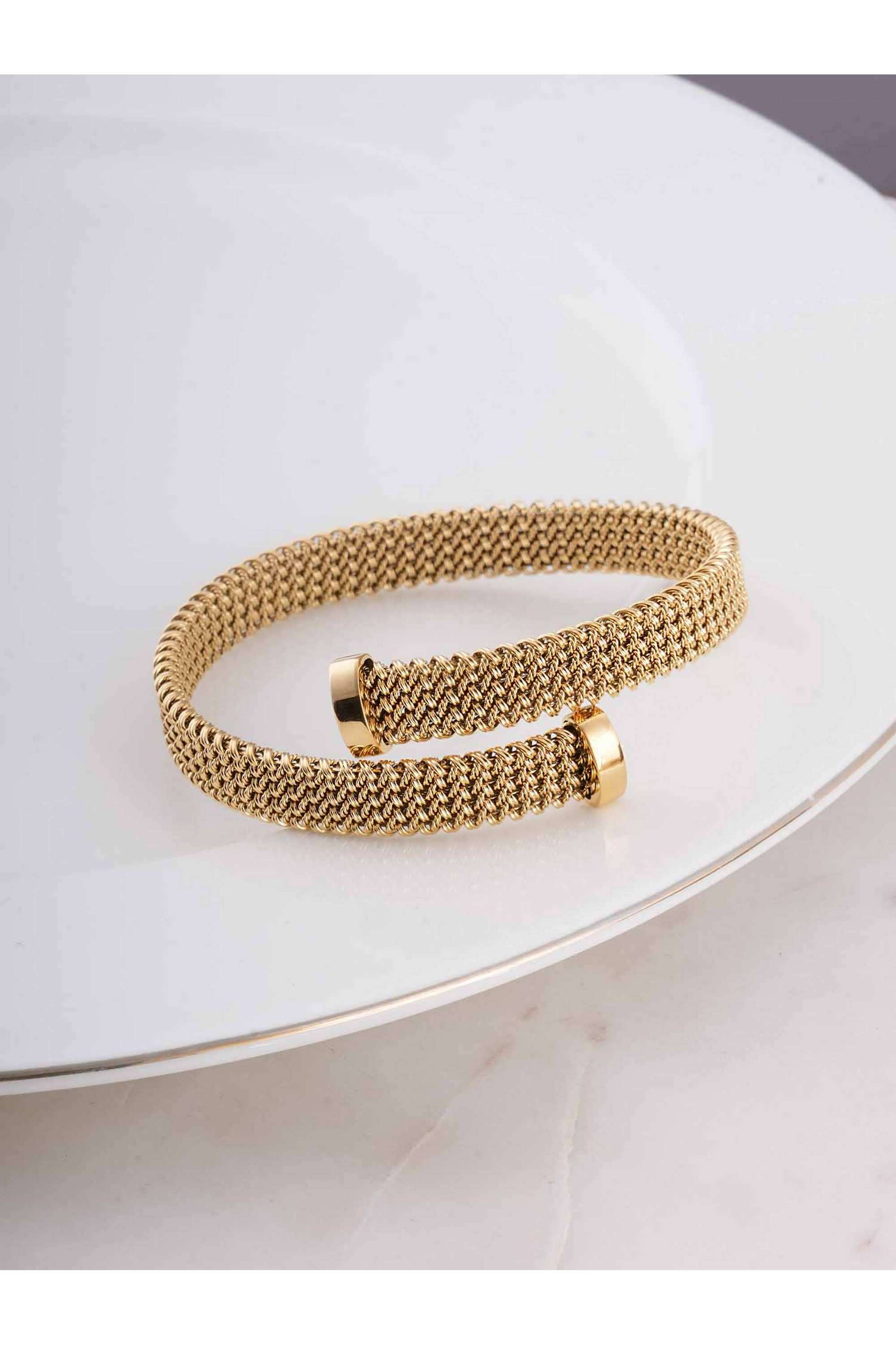 Beaded-Flat-Mesh-Bracelet-for-Womens---Waterproof-&-Anti-Tarnish