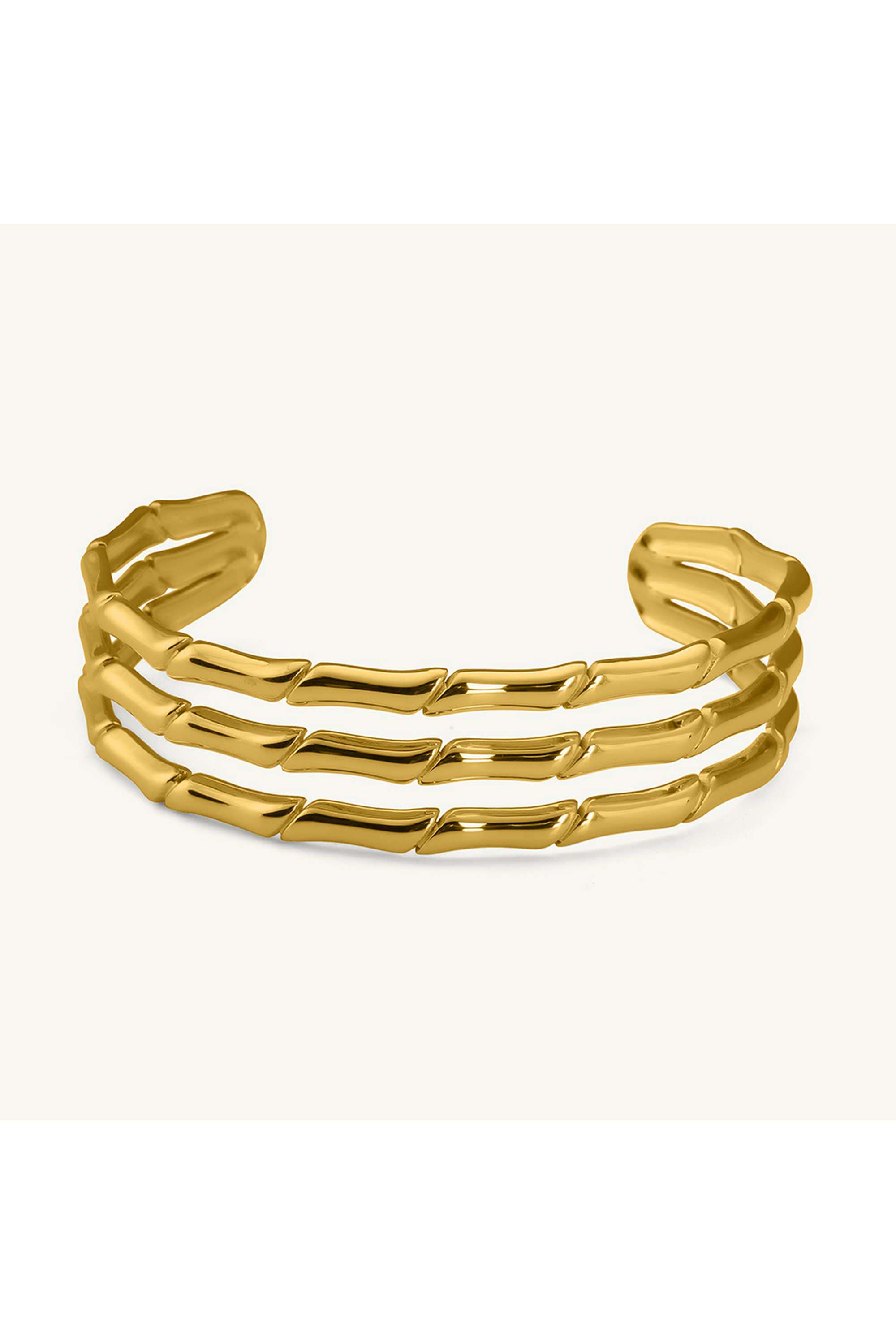 Chunky-Gold-Ladder-Cuff-Bracelet-for-Womens---Waterproof-&-Anti-Tarnish