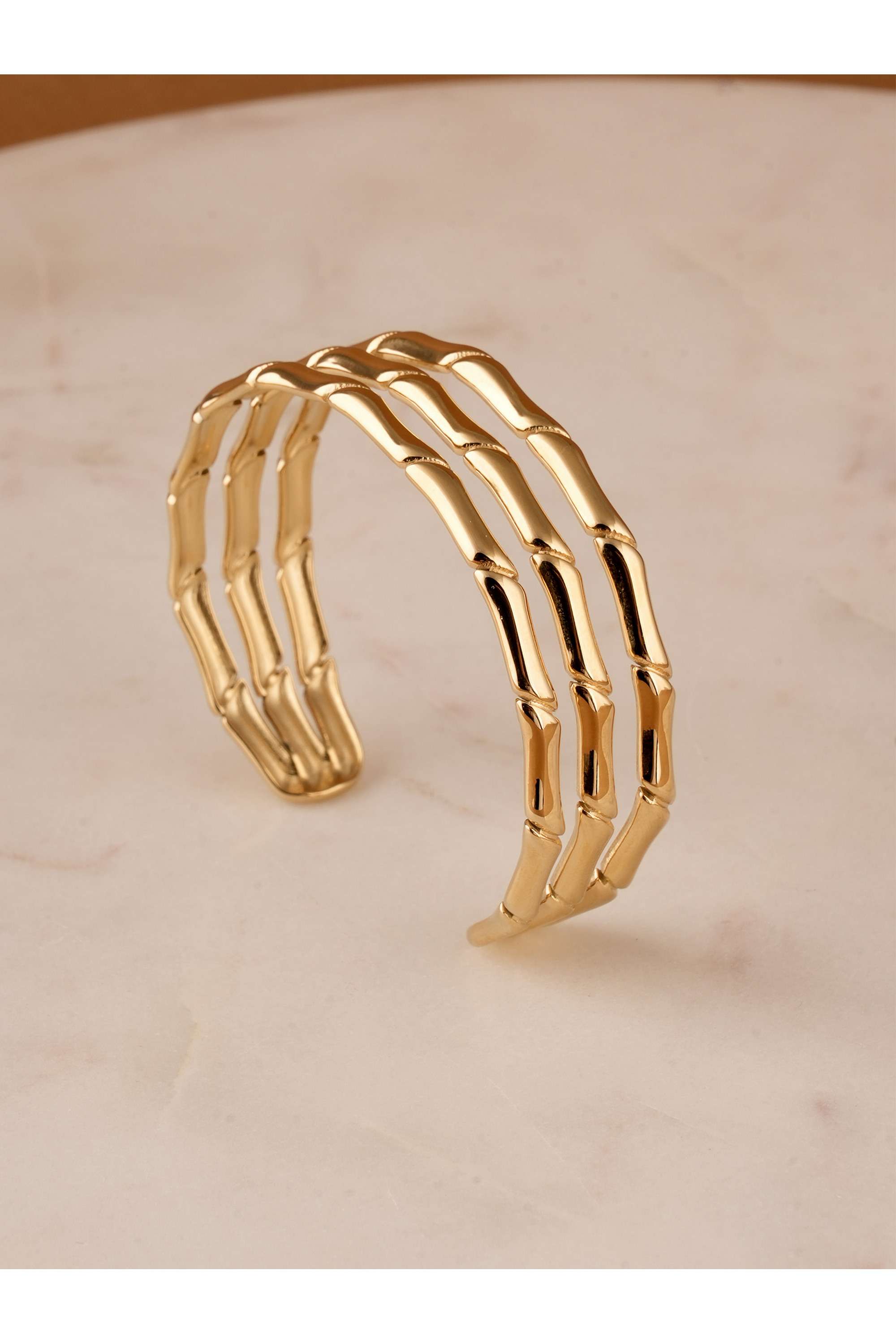 Chunky-Gold-Ladder-Cuff-Bracelet-for-Womens---Waterproof-&-Anti-Tarnish