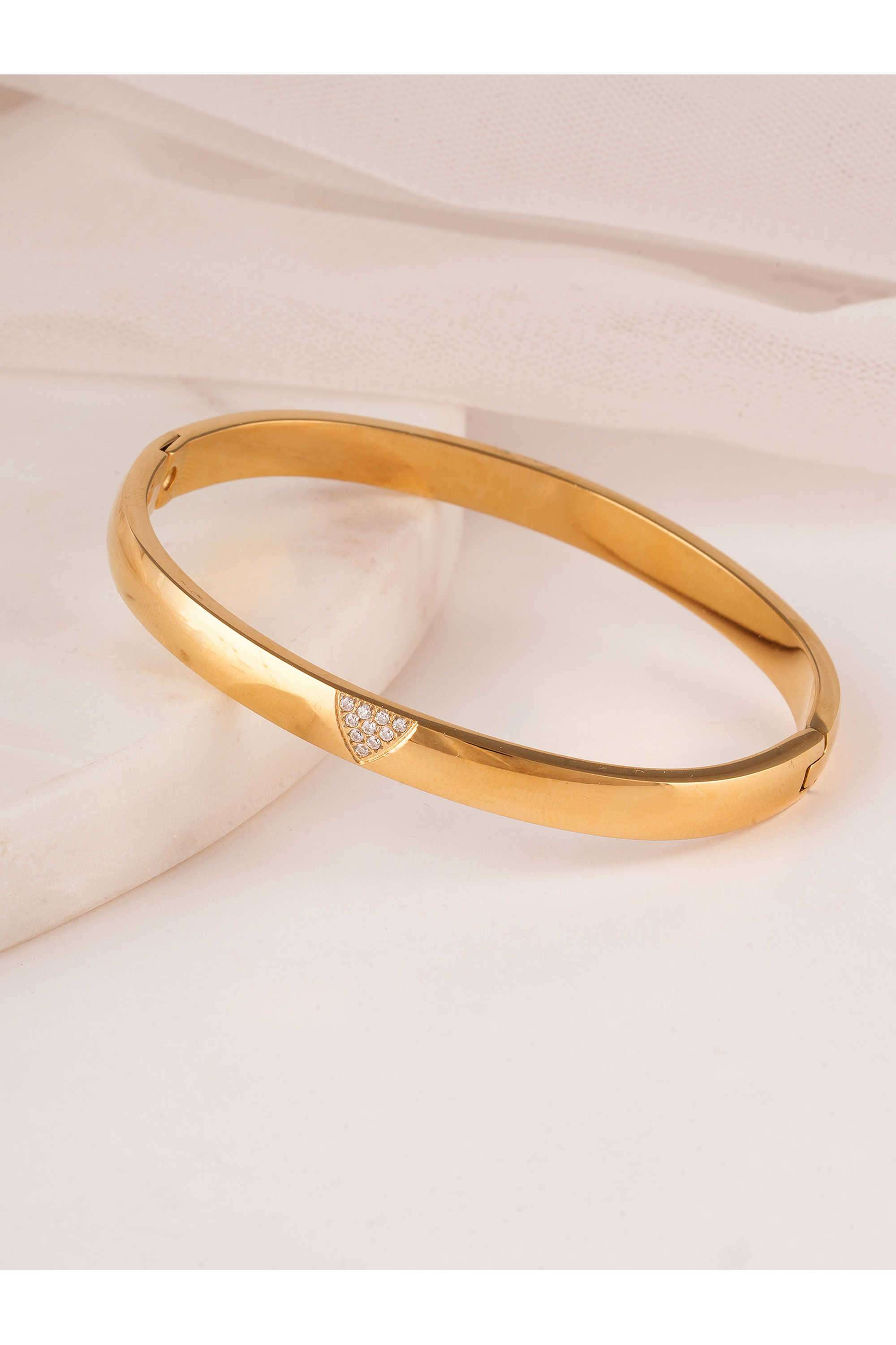 Shiny-Tiny-Stone-Bangle-Bracelet-For-Women---Waterproof-&-Anti-Tarnish
