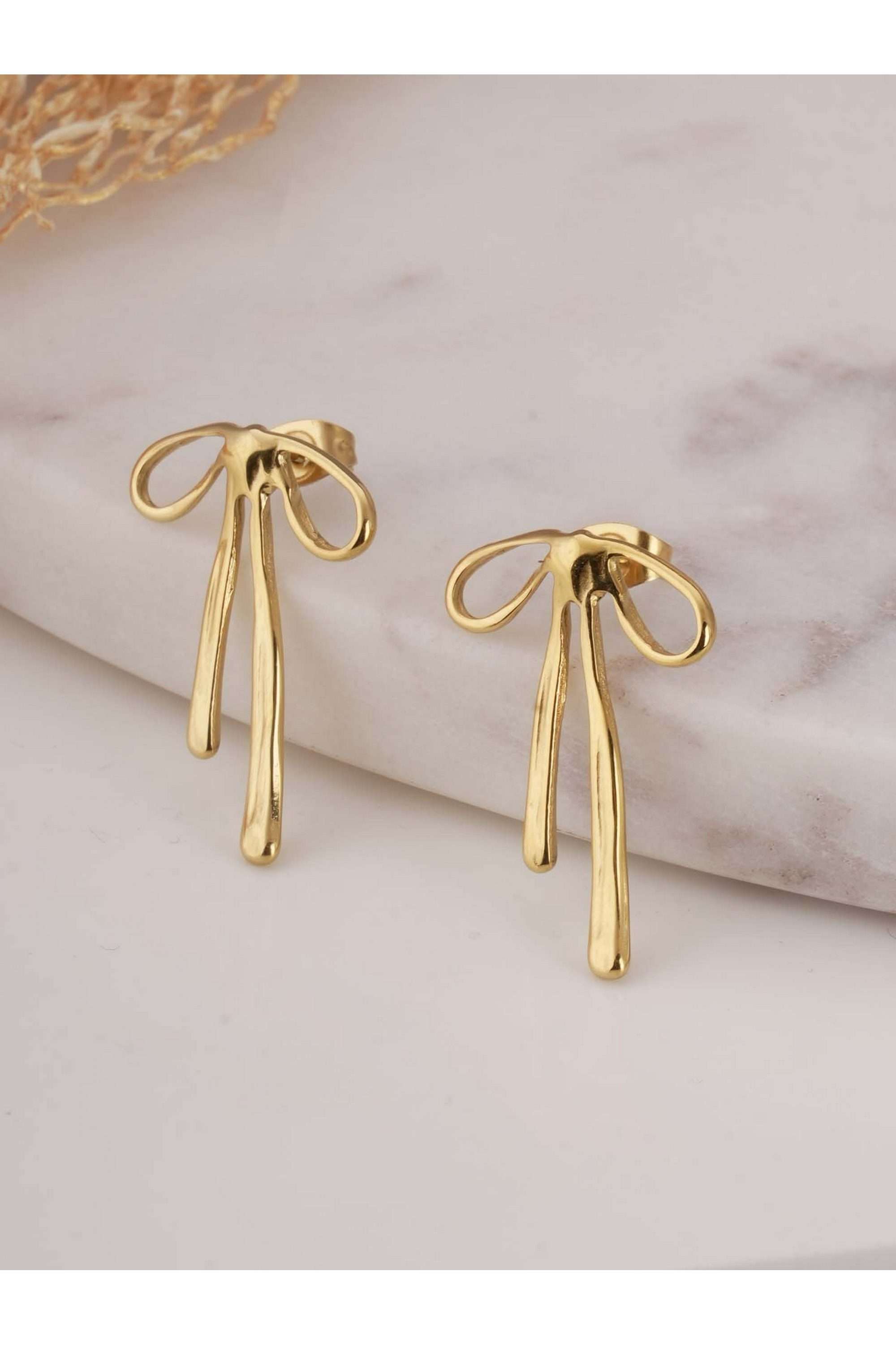 Delicate-Bow-Stud-Earrings-for-Womens---Waterproof-&-Anti-Tarnish