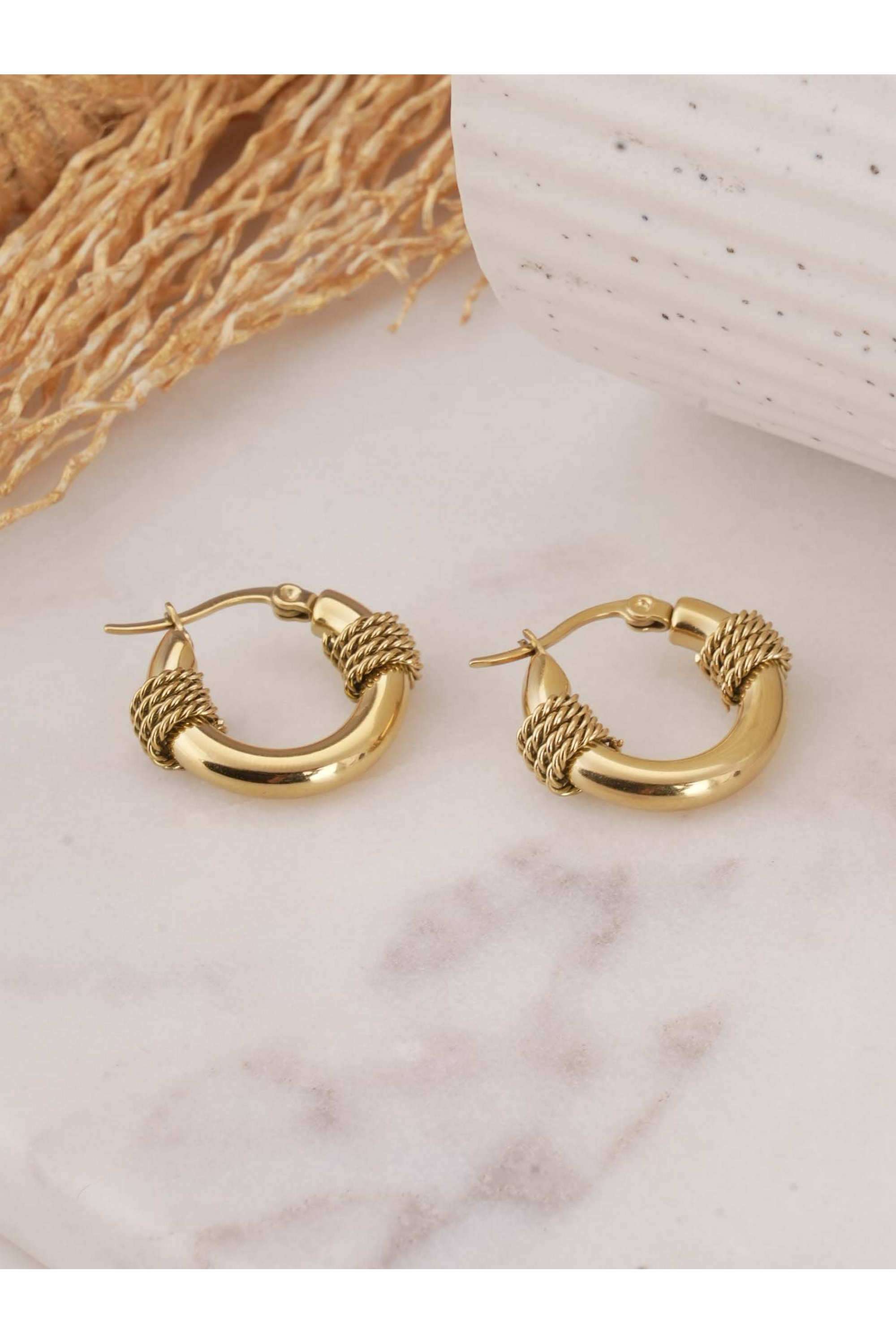Gold-Tyre-Hoop-Earrings-for-Womens---Waterproof-&-Anti-Tarnish