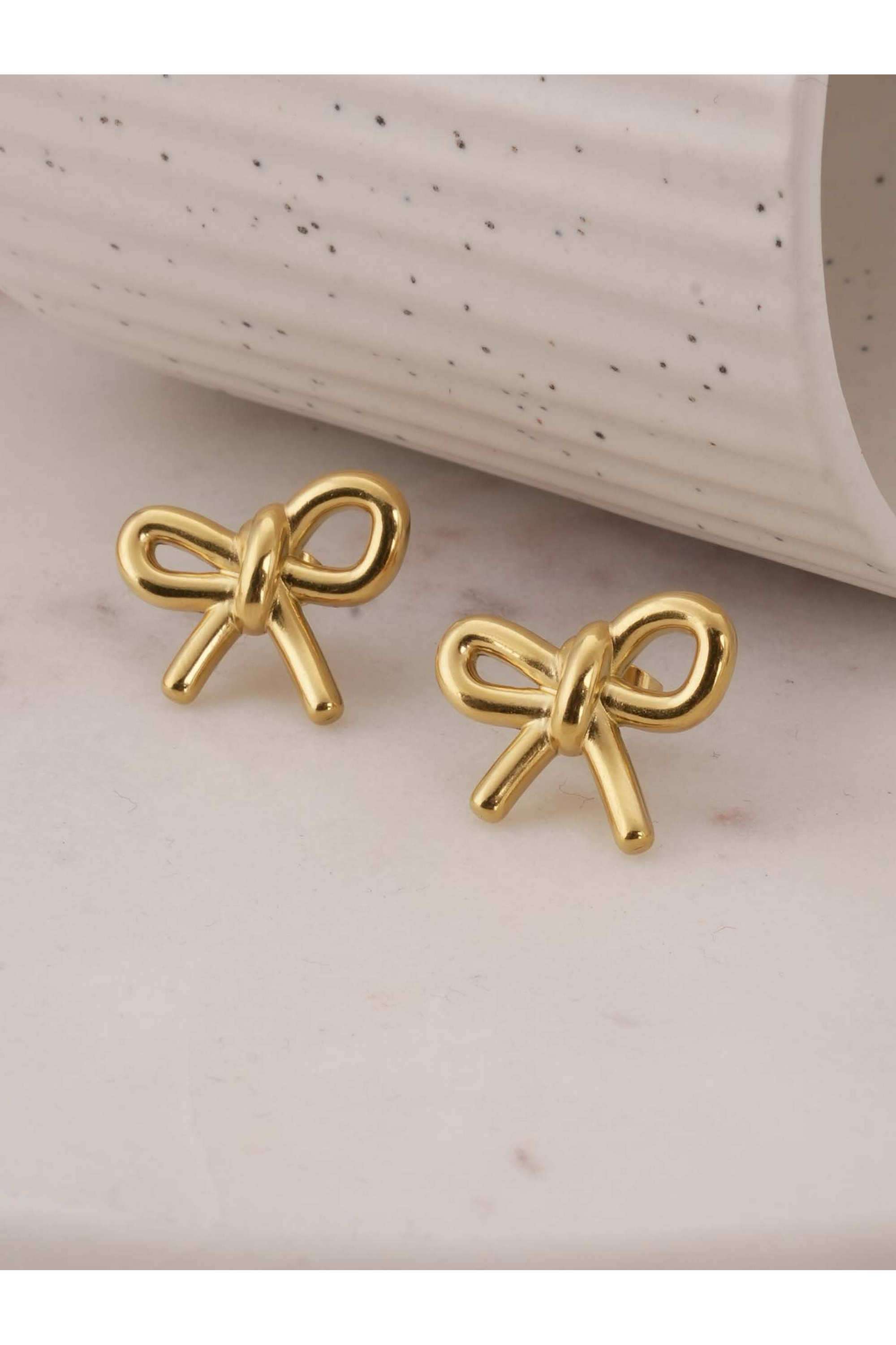 Timeless-Bow-Stud-Earrings-for-Womens---Waterproof-&-Anti-Tarnish