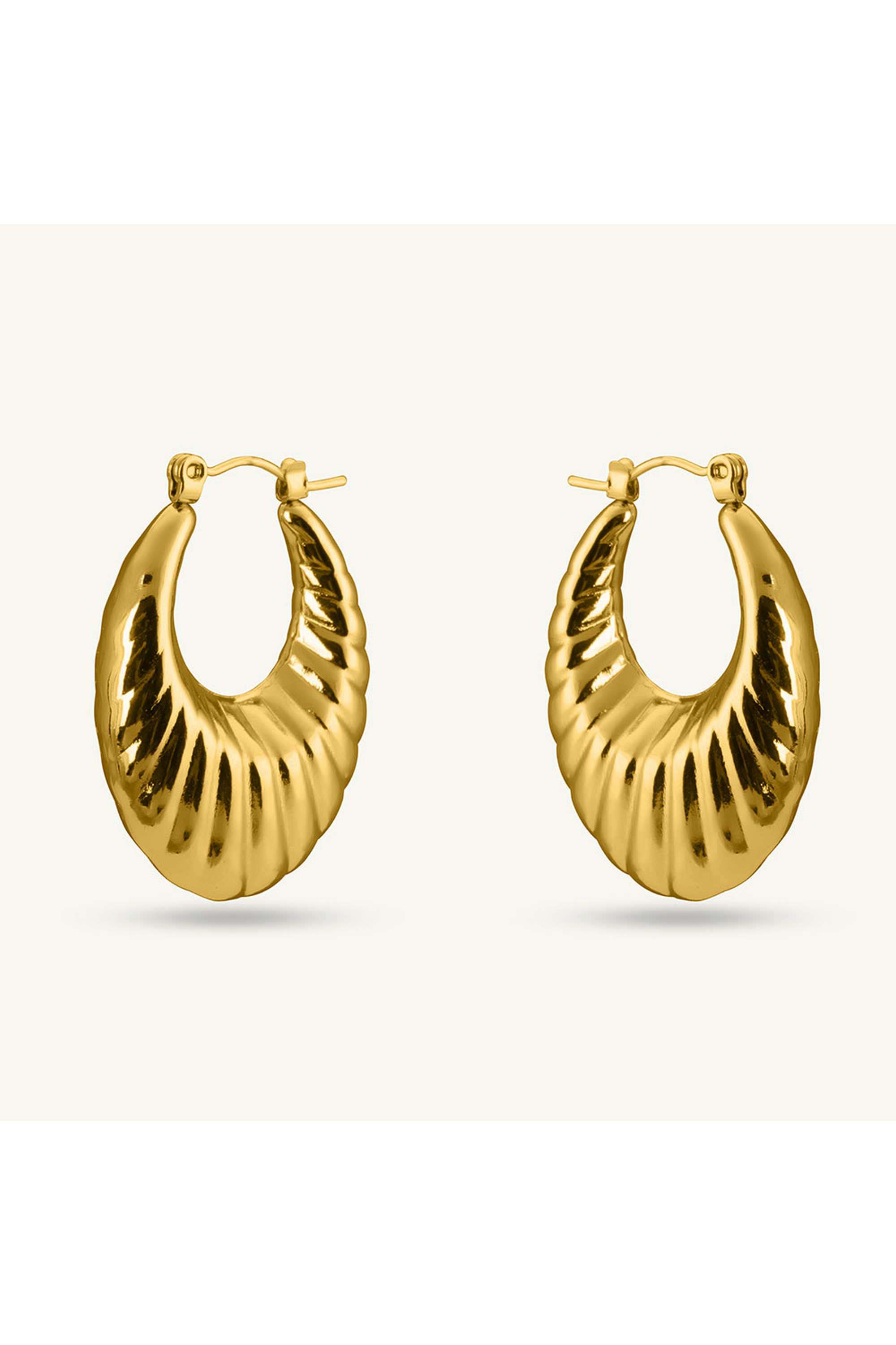 Auric-Ridge-Hoops-for-Womens---Waterproof-&-Anti-Tarnish