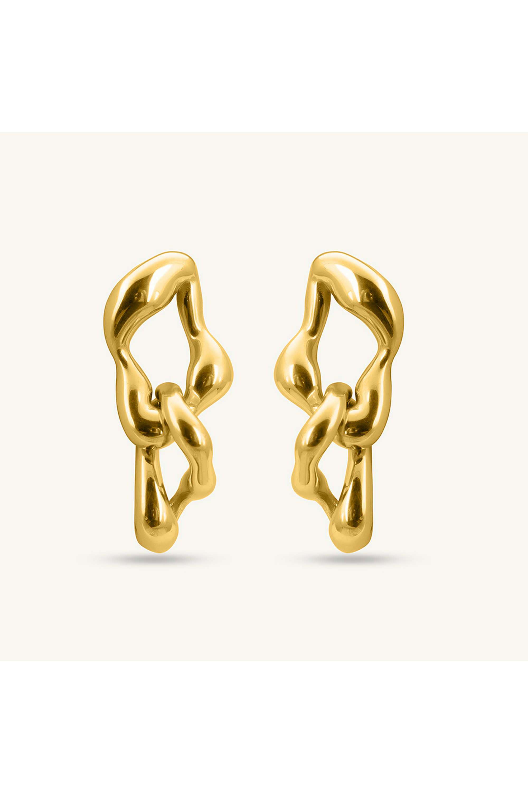 Golden-Nexus-Links-Drops-for-Womens---Waterproof-&-Anti-Tarnish