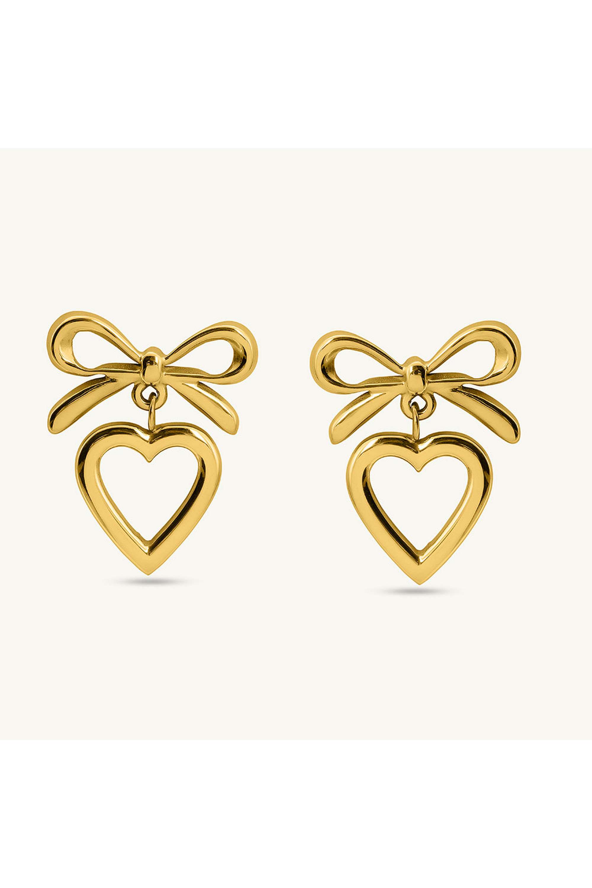 Nora-Bow-Heart-Drops-for-Womens---Waterproof-&-Anti-Tarnish