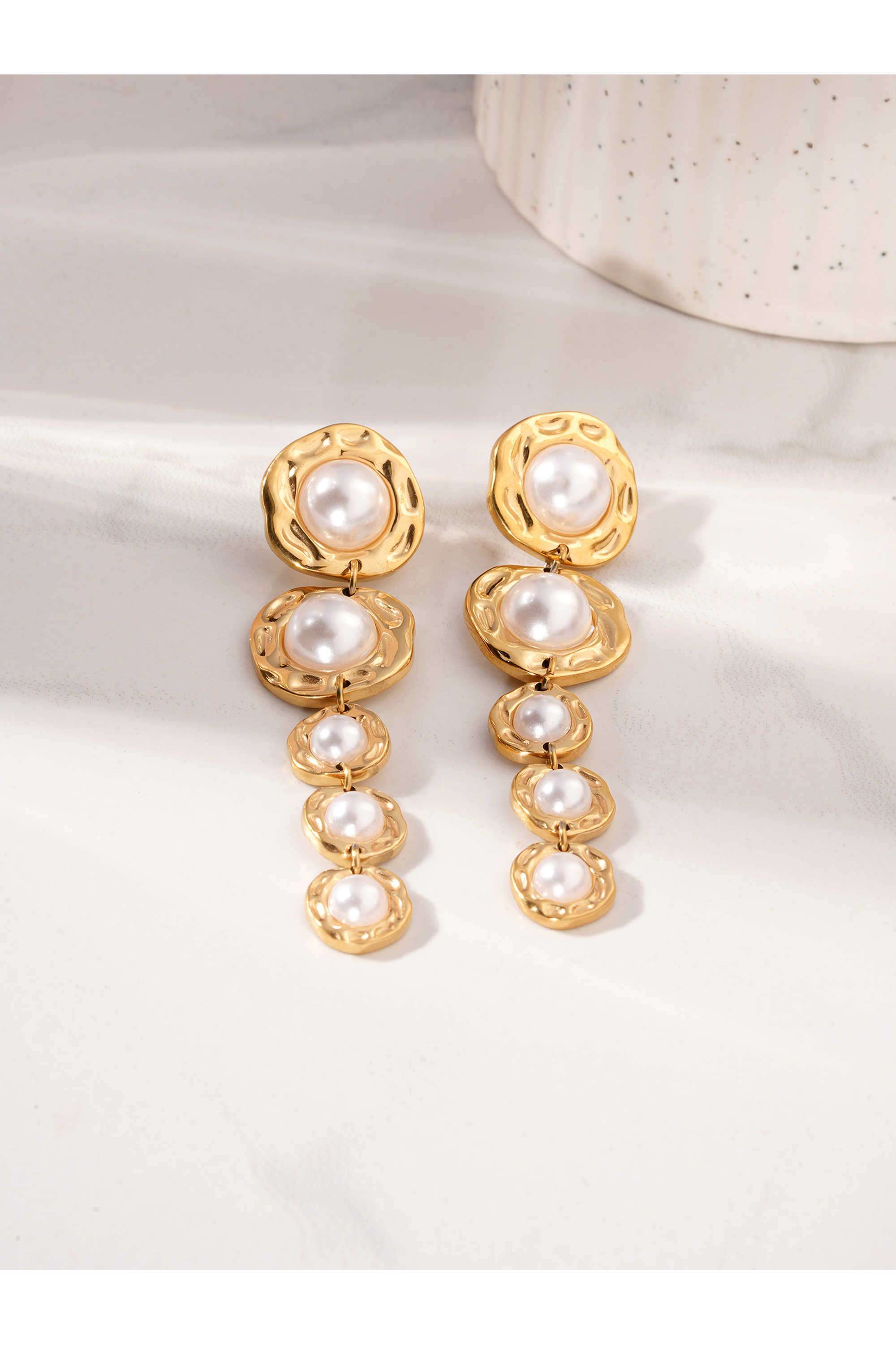Chic-Long-Pearl-Dangle-Earrings-For-Women---Waterproof-&-Anti-Tarnish