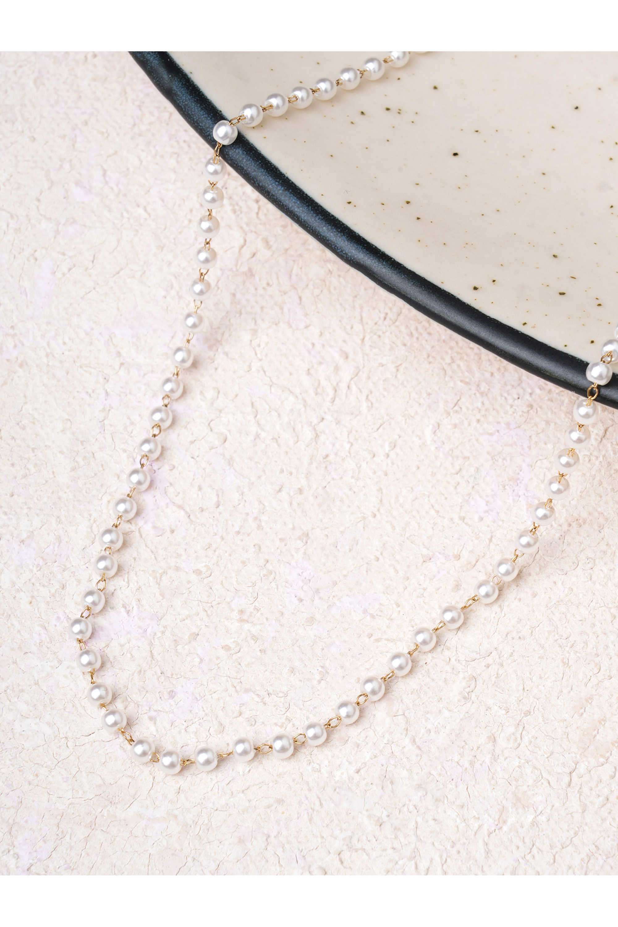 Timeless-Beauty-Pearl-Chain-Necklace-For-Women---Waterproof-&-Anti-Tarnish
