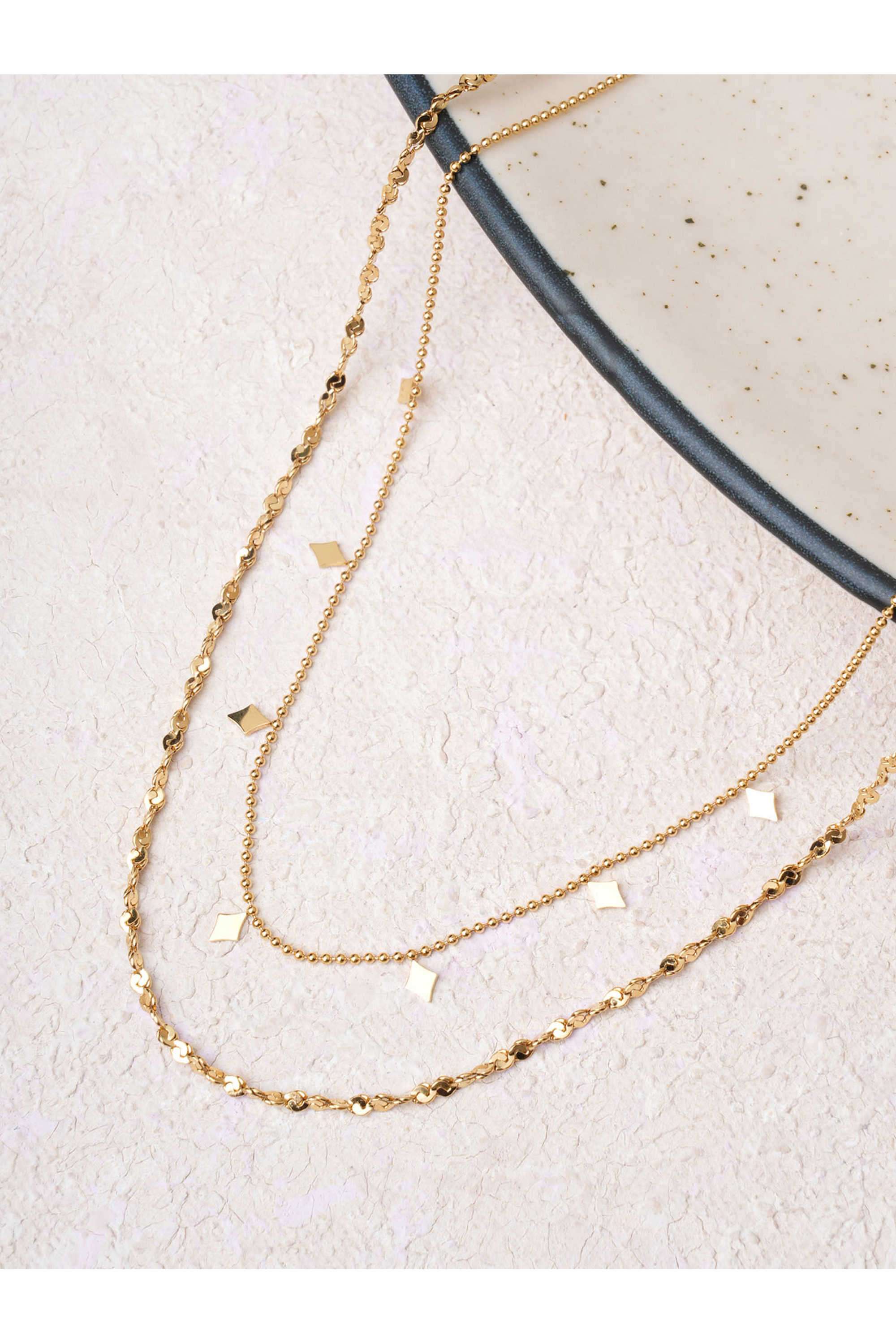 Star-Charm-Double-Layered-Necklace-For-Women---Waterproof-&-Anti-Tarnish