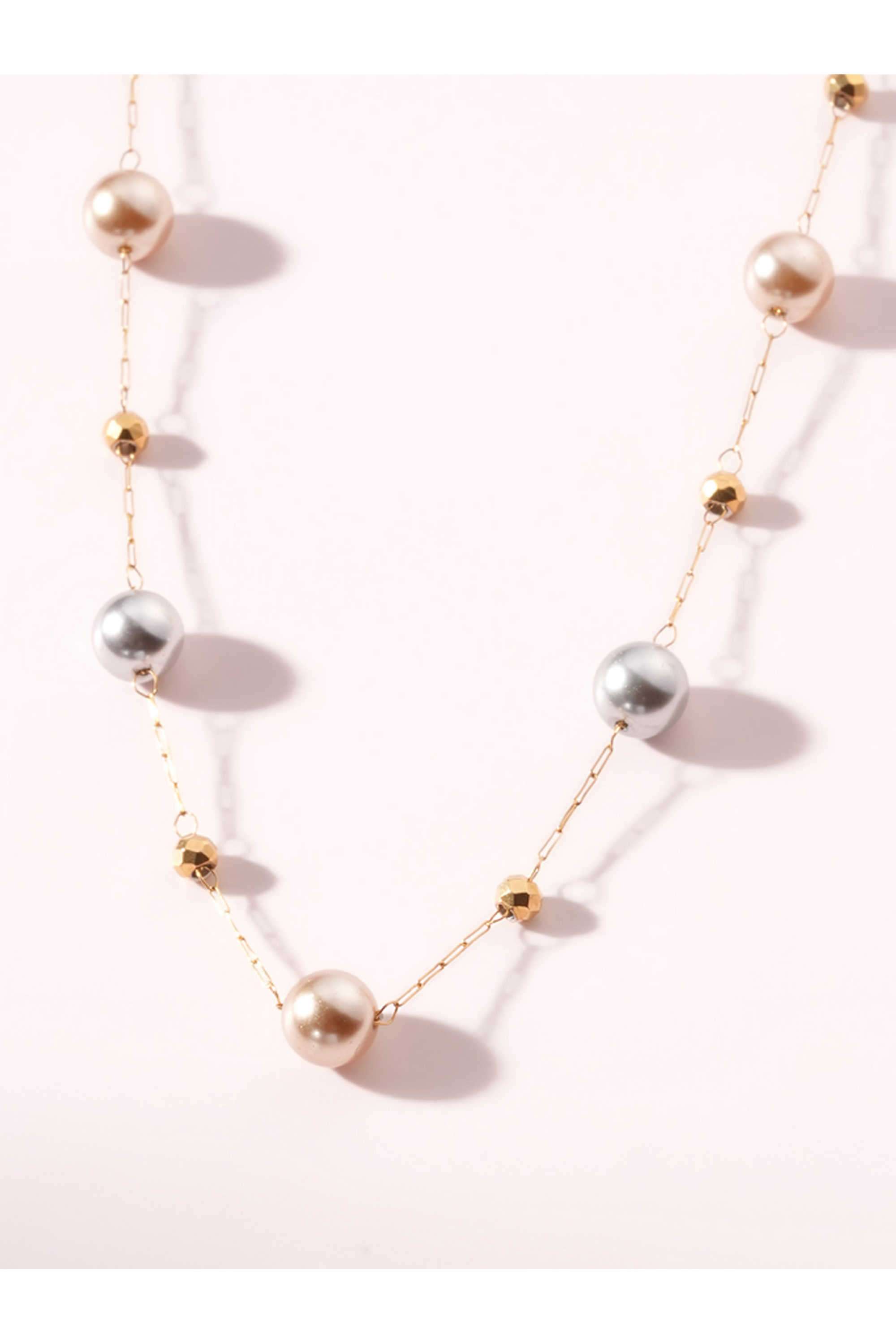 Beaded-Dot-Station-Necklace-For-Women---Waterproof-&-Anti-Tarnish