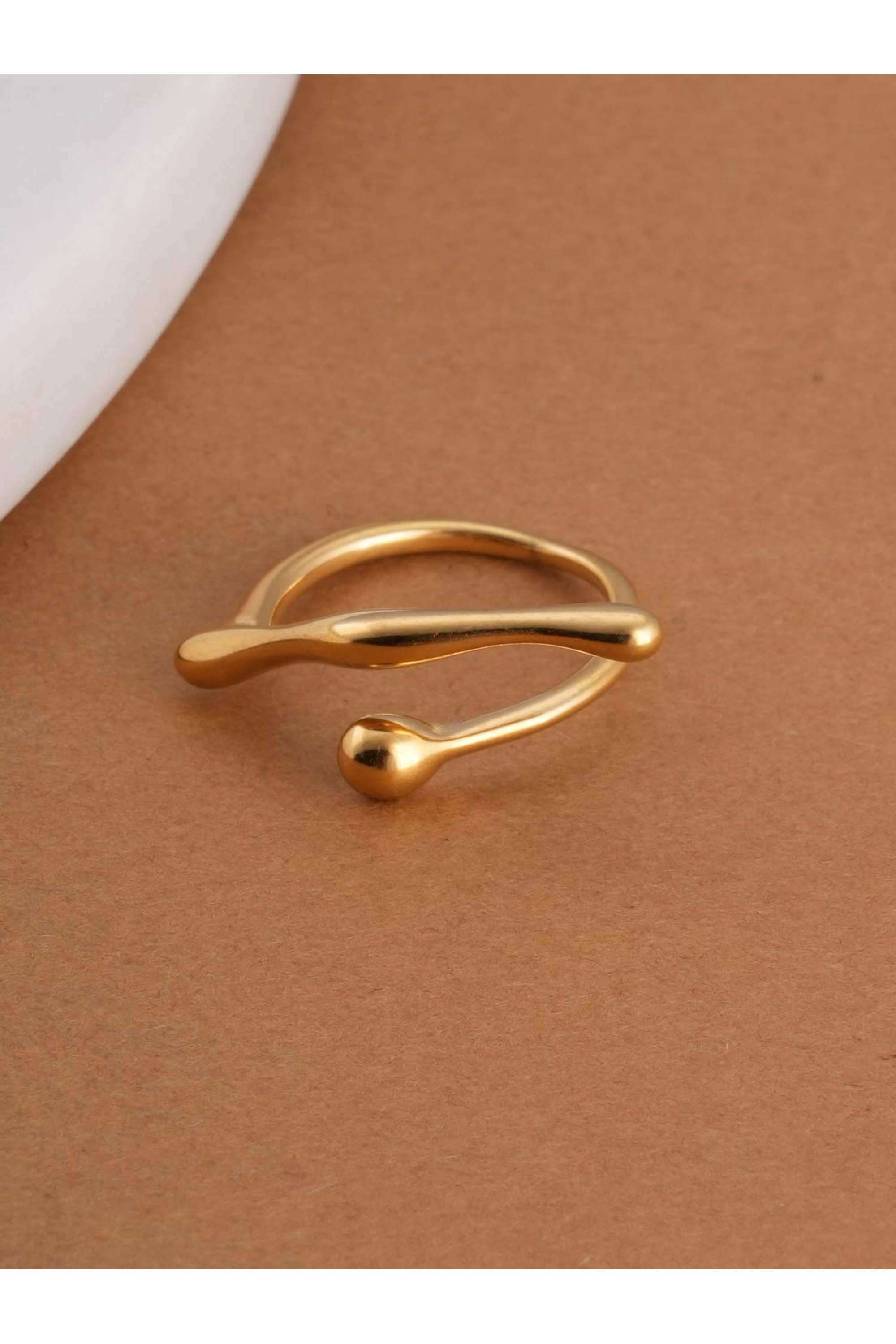 Line-n-Ball-Gold-Ring-for-Womens-(Size--A)---Waterproof-&-Anti-Tarnish