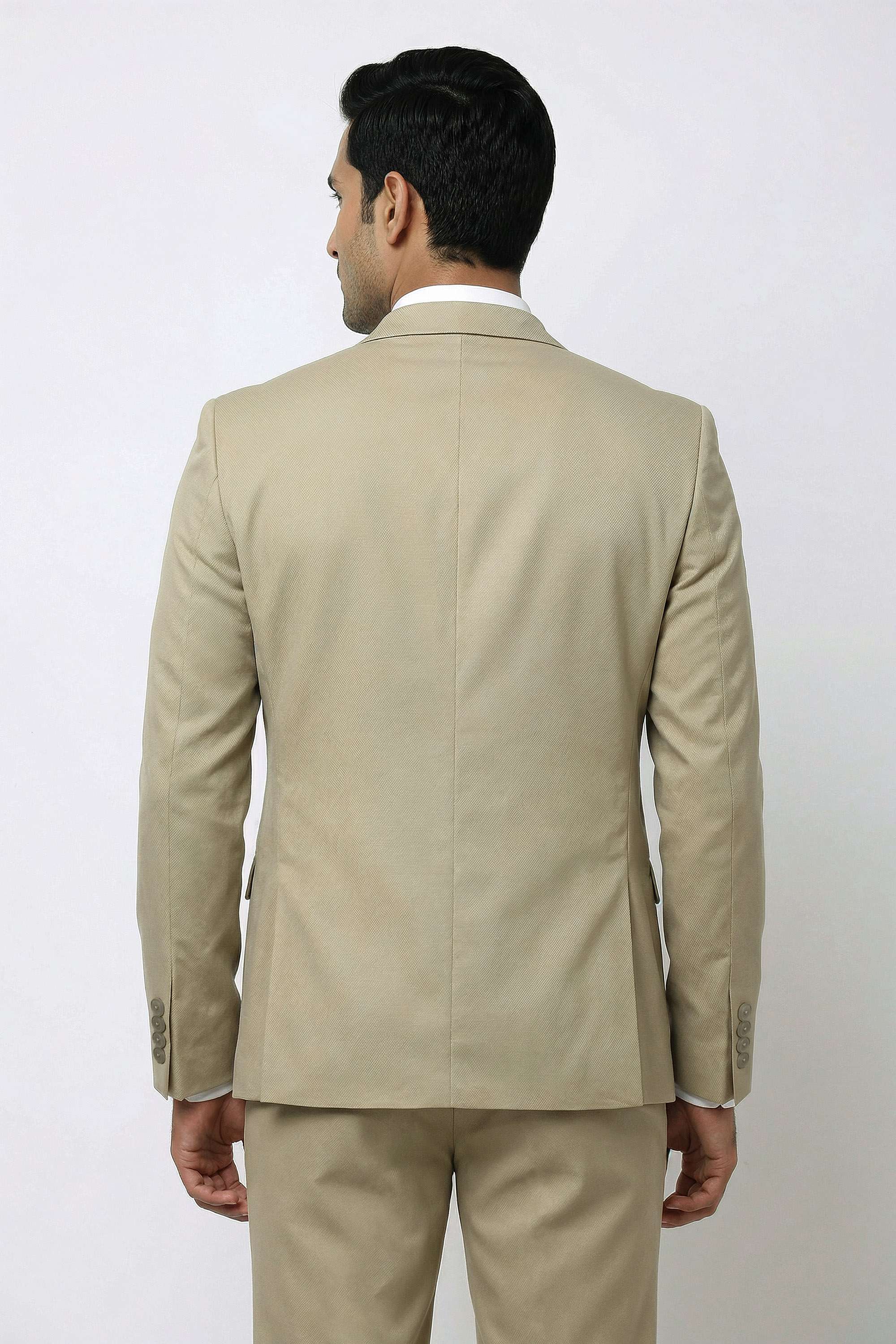 Solid-Blended-Fabric-Slim-Fit-Men-s-Formal-Wear-Blazer