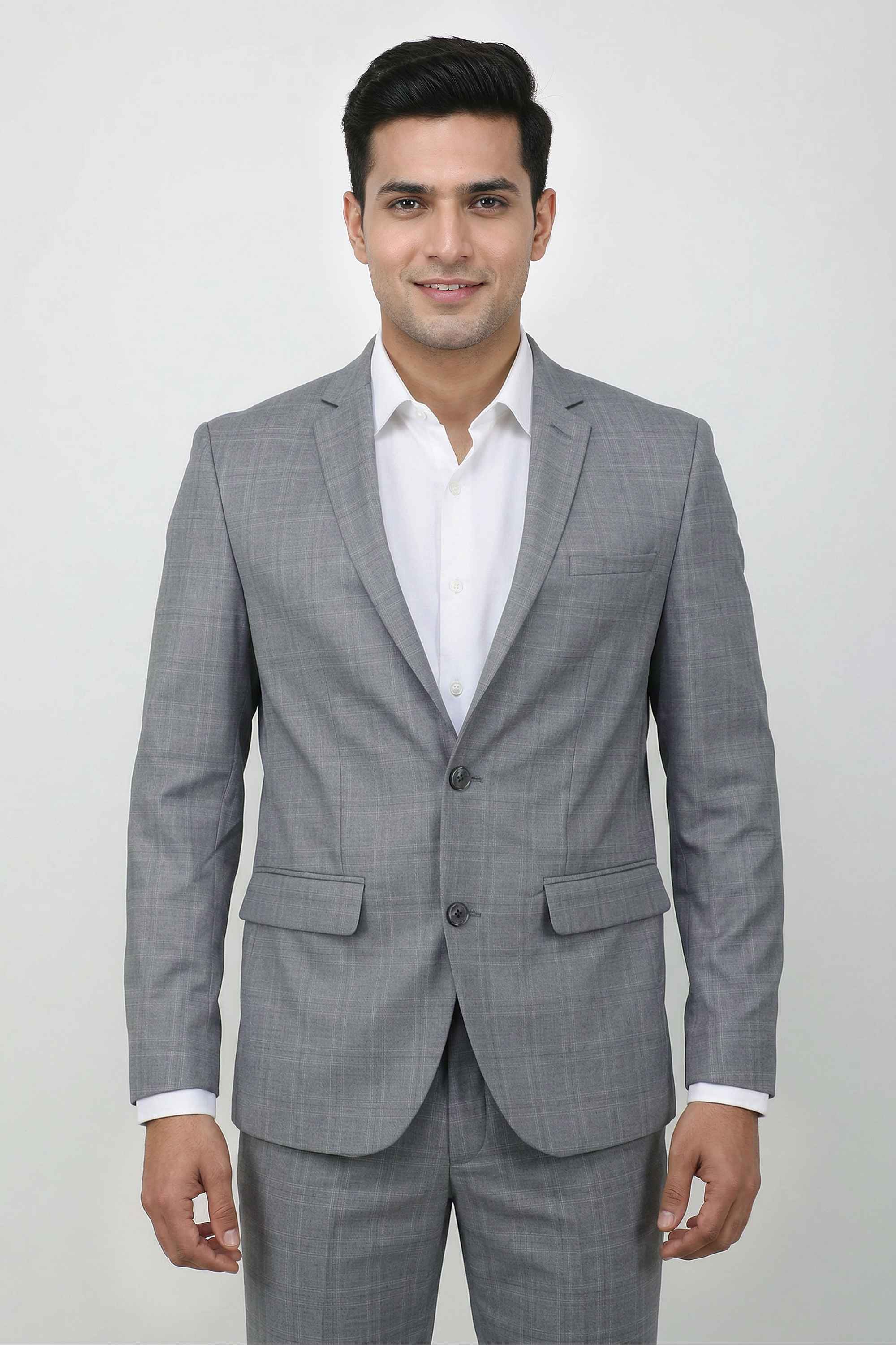 Solid-Blended-Fabric-Slim-Fit-Men-s-Formal-Wear-Blazer