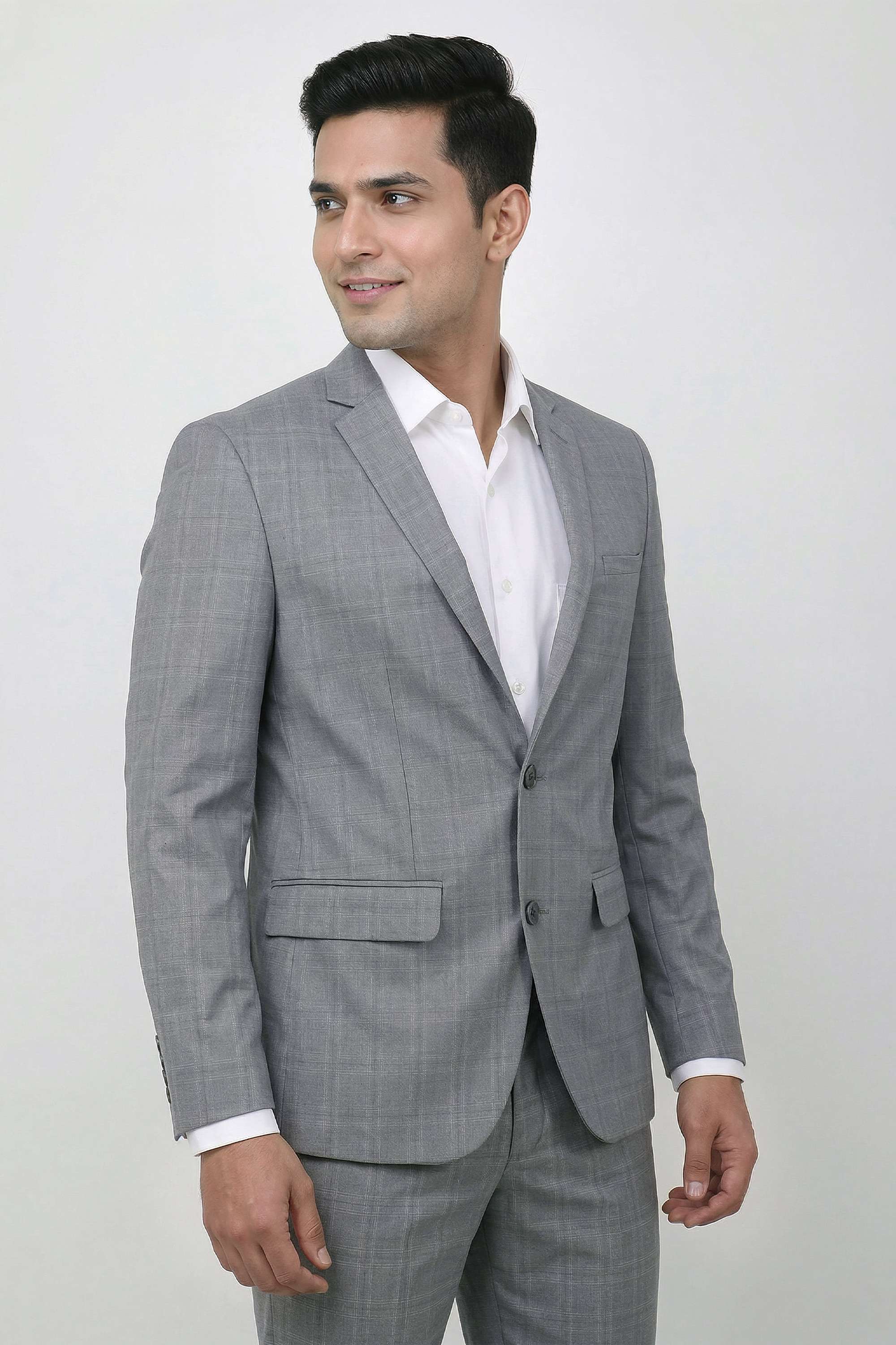 Solid-Blended-Fabric-Slim-Fit-Men-s-Formal-Wear-Blazer