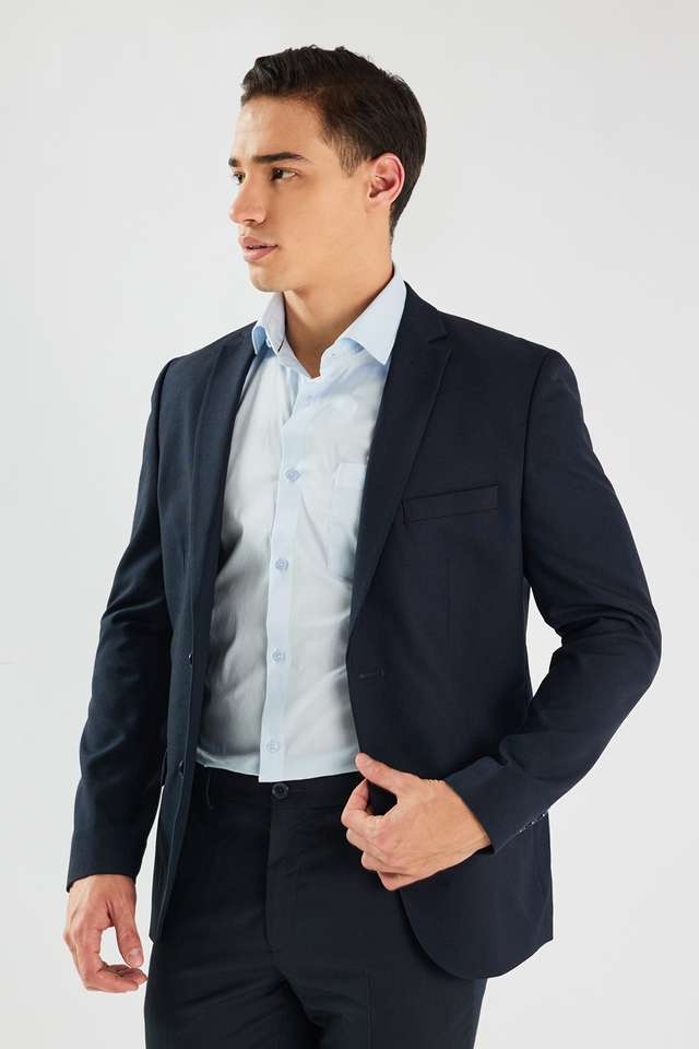Solid-Polyester-Slim-Fit-Men-s-Formal-Wear-Blazer