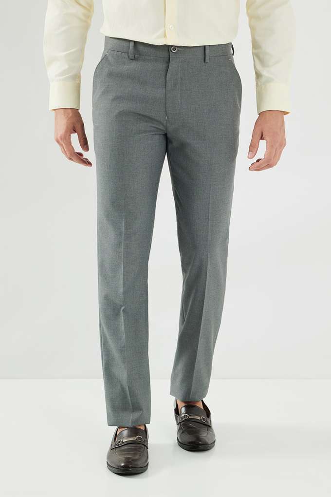 Textured-Poly-Viscose-Slim-Fit-Men-s-Formal-Wear-Trousers