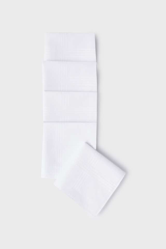 Cotton-Men-s-Handkerchief-White-Pack-of-5