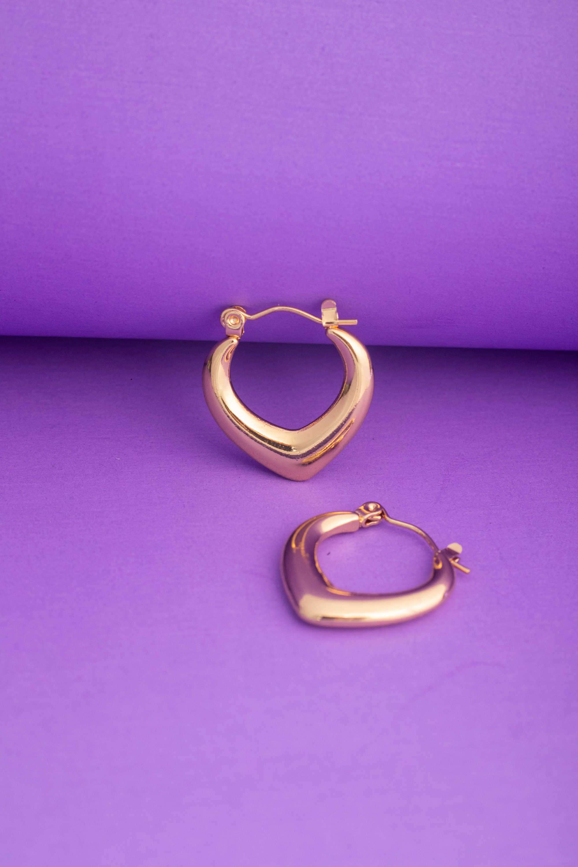 Hoop-Earring-Stainless-Steel-Casual-Wear-Women-Earrings