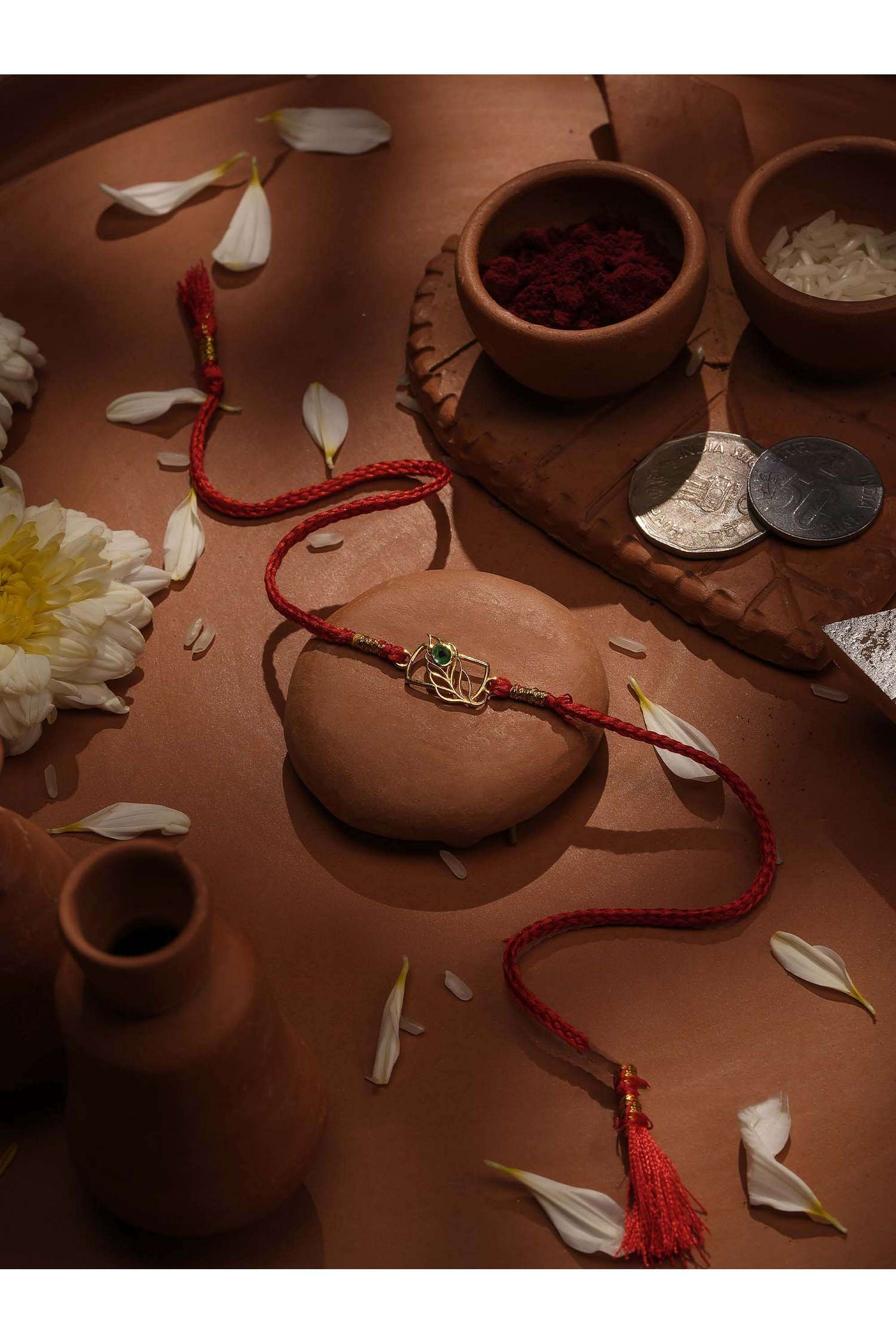 925-Sterling-Silver-Peacock-Feather-Rakhi-for-Brother-for-Rakshabandhan