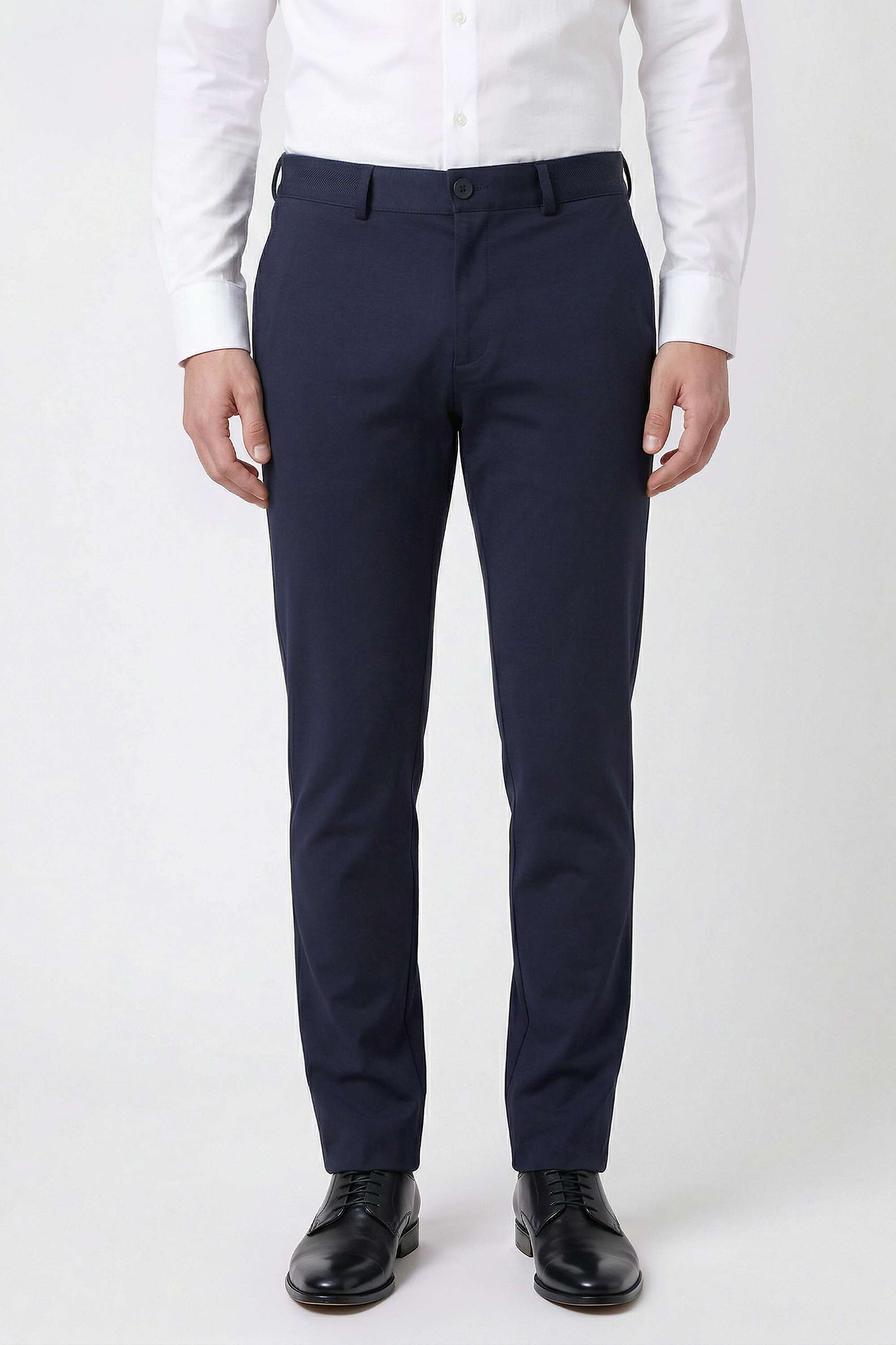Solid-Rayon-Slim-Fit-Men-s-Trousers