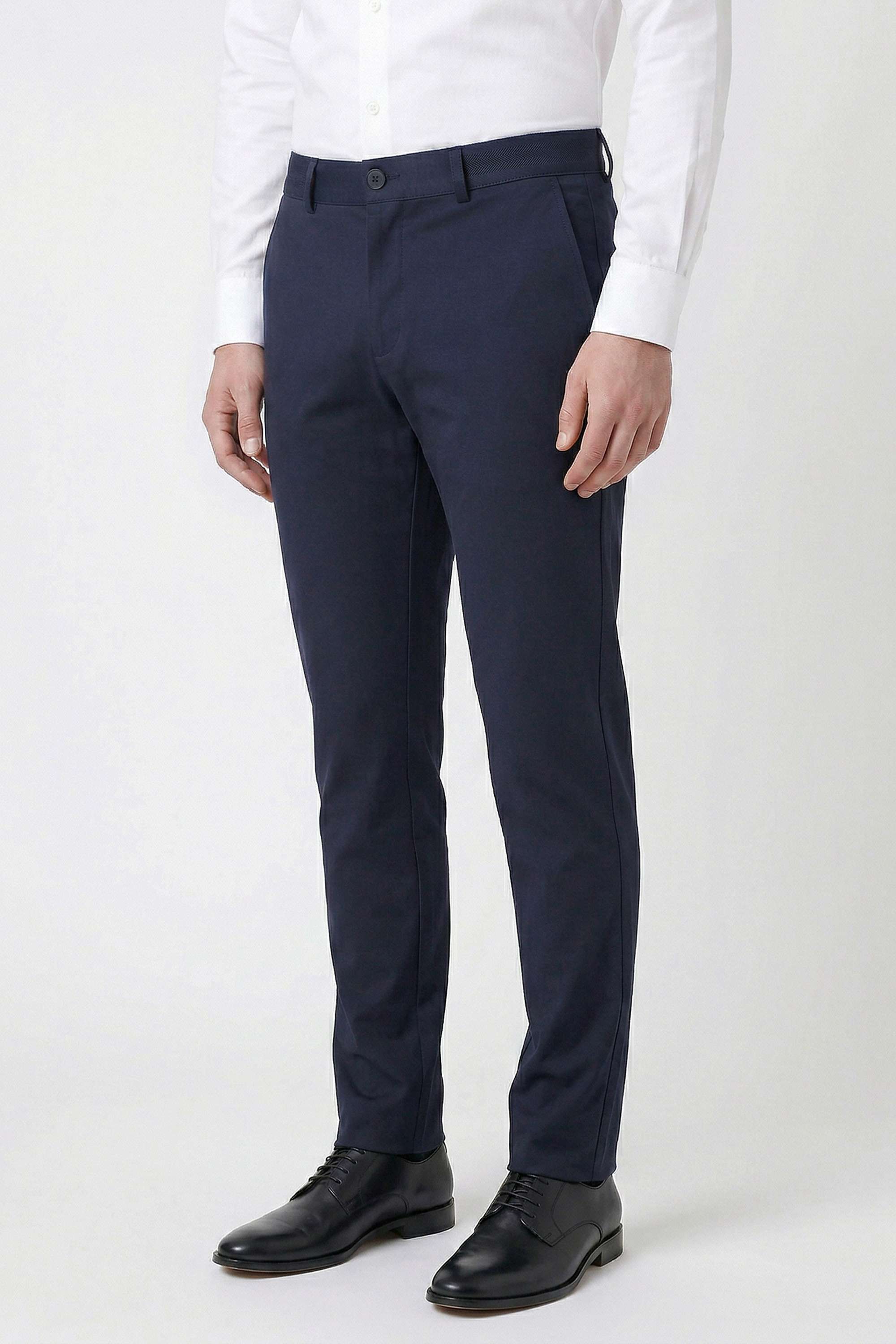 Solid-Rayon-Slim-Fit-Men-s-Trousers