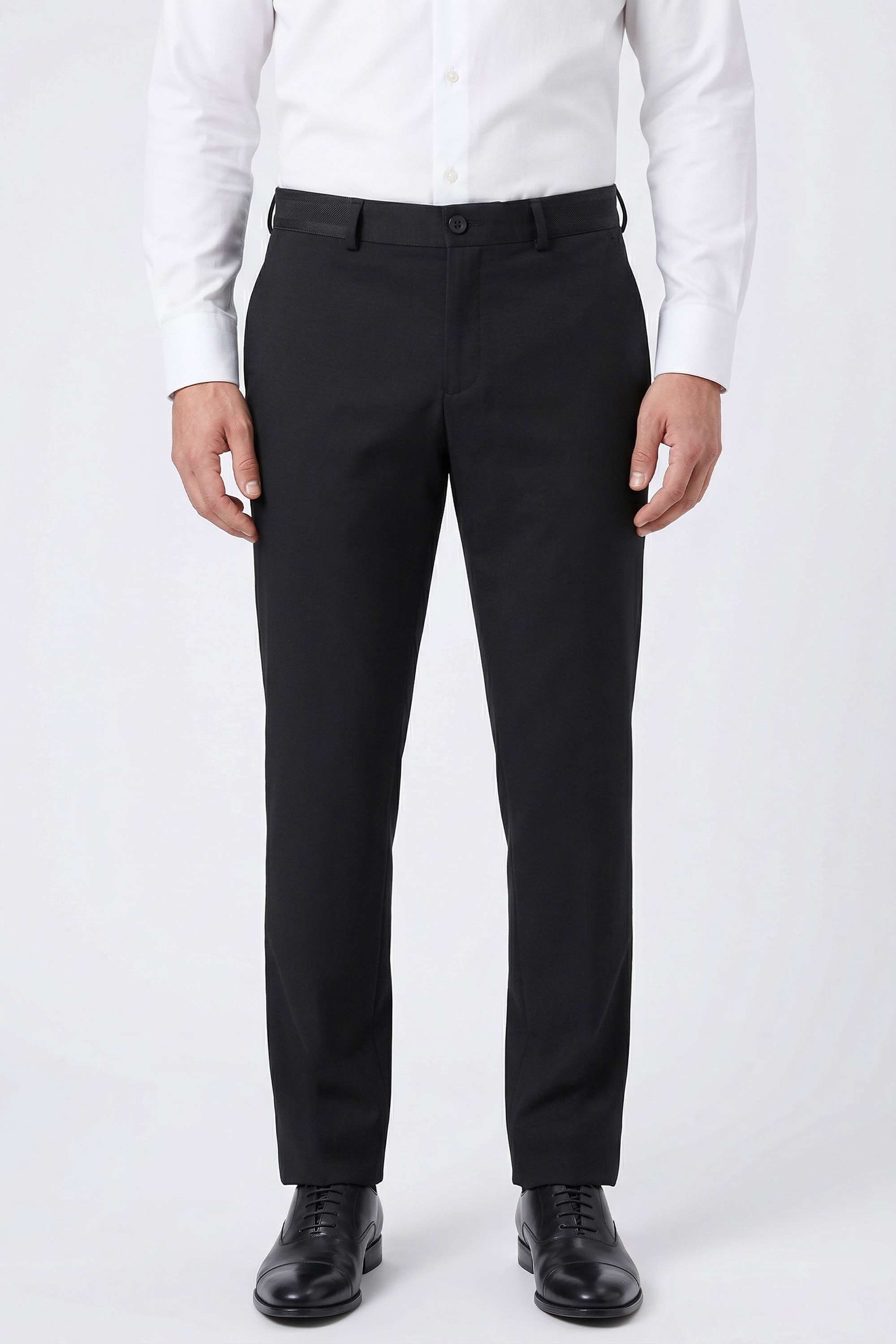 Solid-Rayon-Slim-Fit-Men-s-Trousers