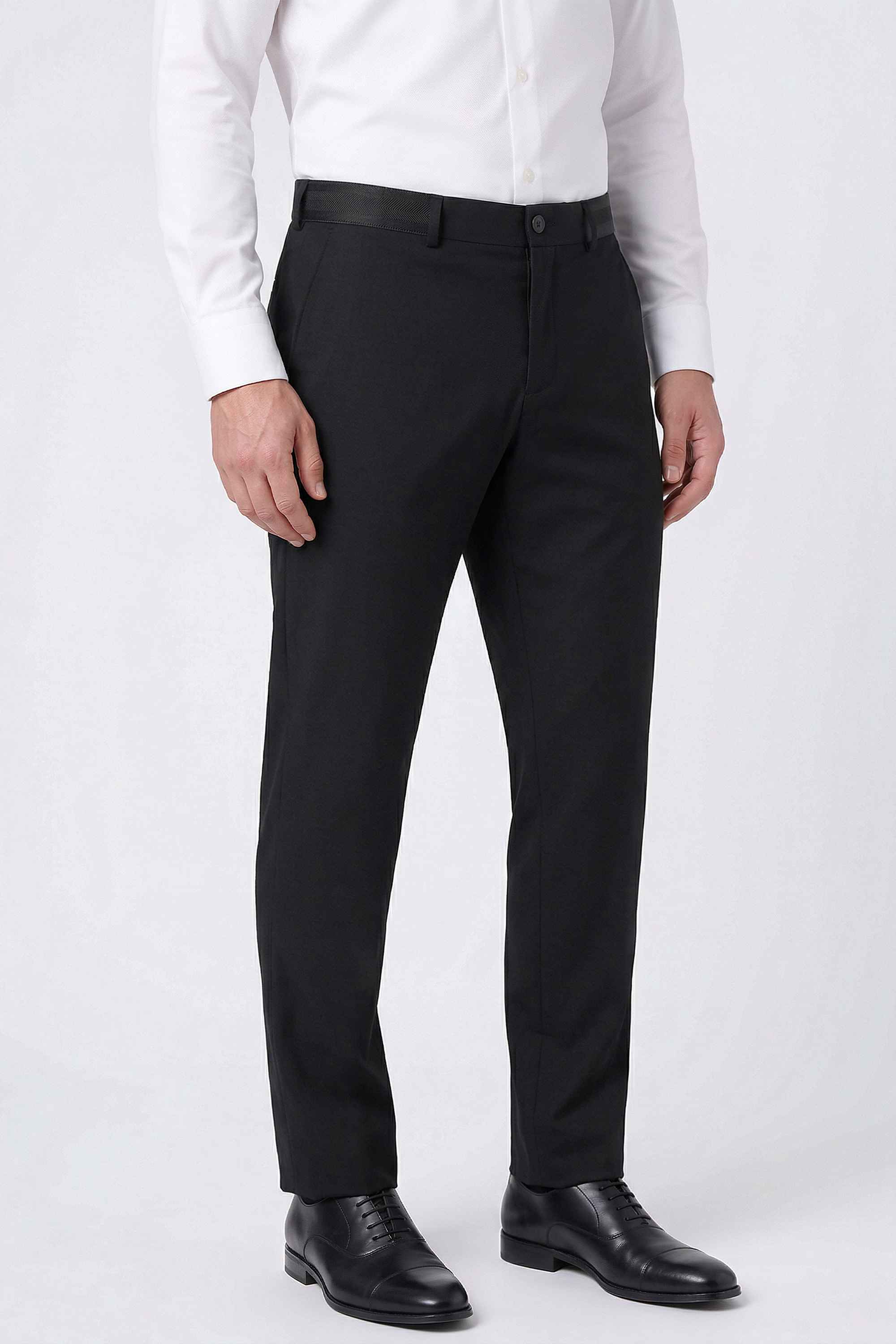 Solid-Rayon-Slim-Fit-Men-s-Trousers