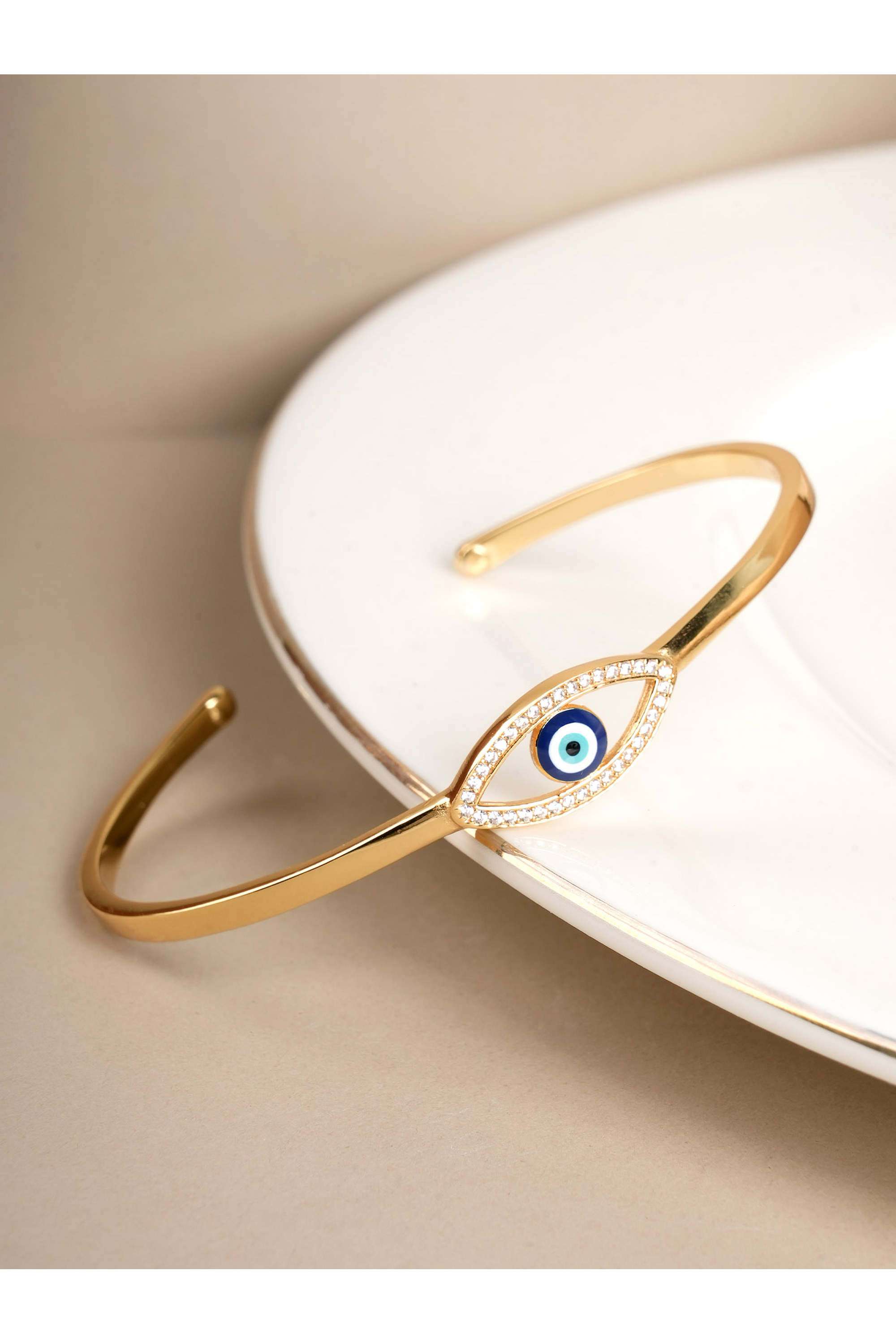 925-Sterling-Silver-Evil-Eye-Zeinth-Open-Womens-Bangle