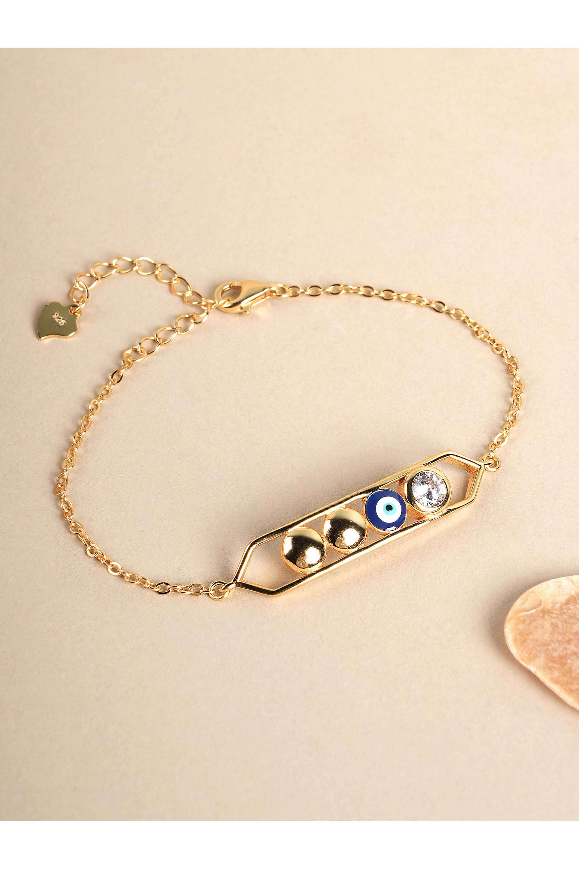 925-Sterling-Silver-Evil-Eye-Harmony-Womens-Bracelet