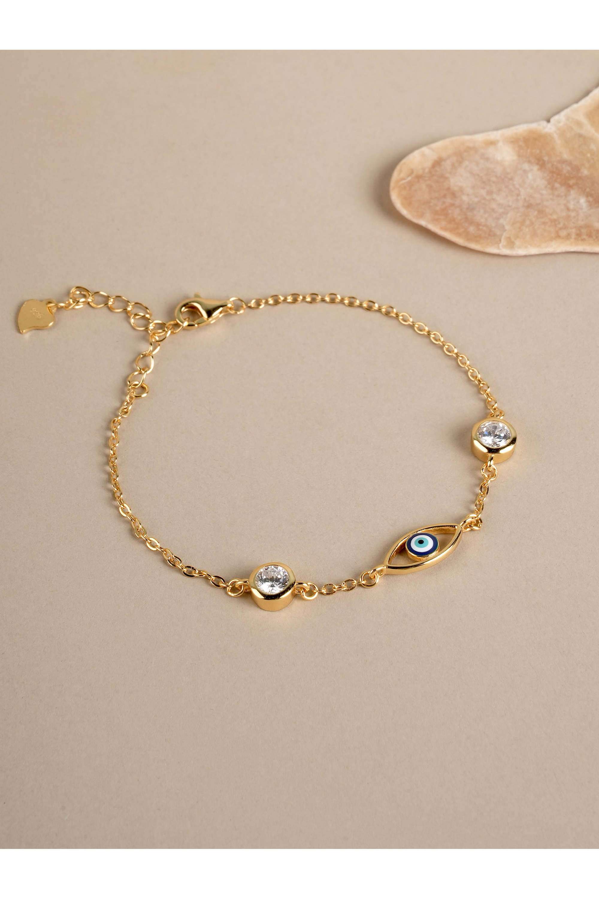 925-Sterling-Silver-Evil-Eye-Zeinth-Womens-Bracelet