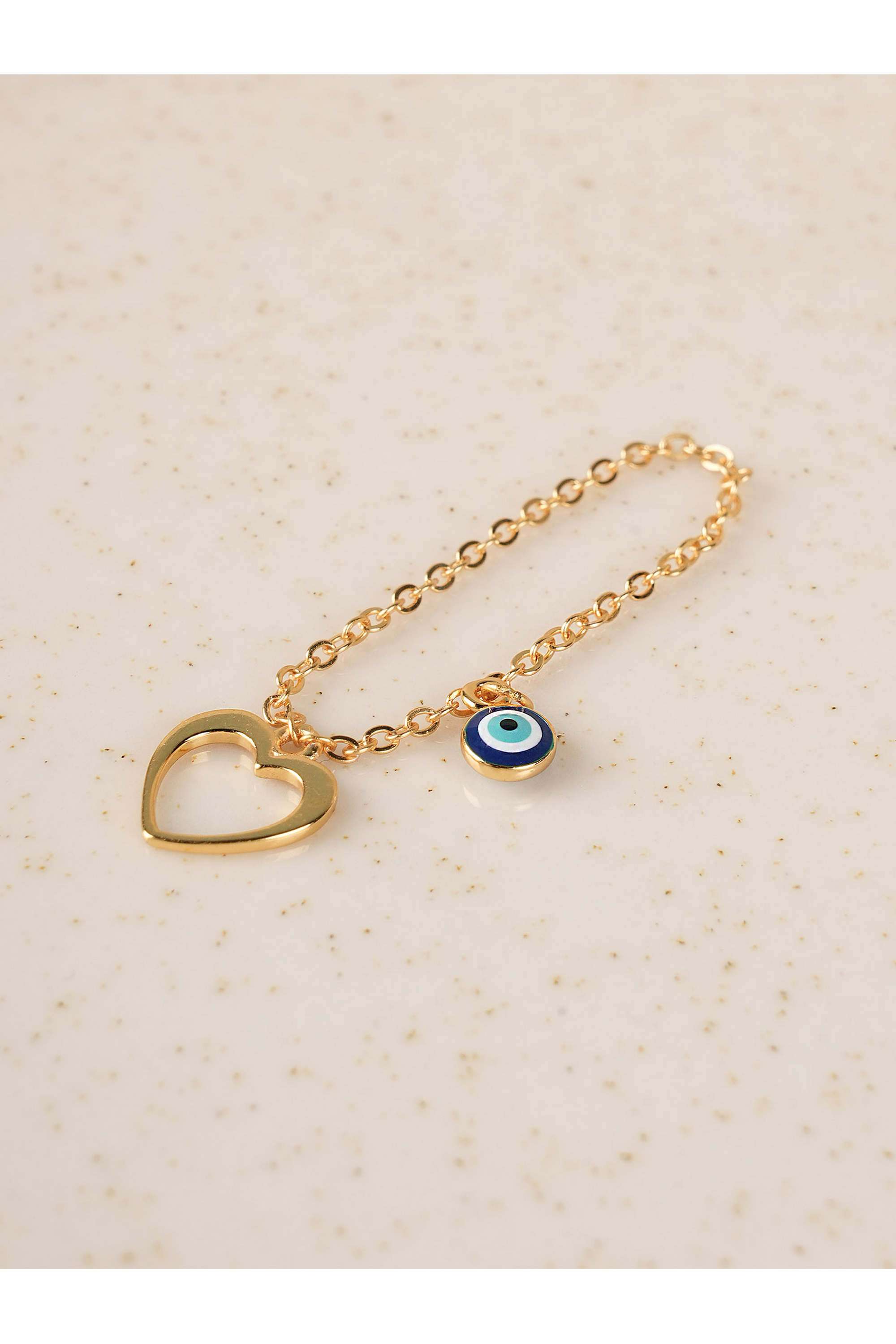 925-Sterling-Silver-Heart-Along-Evil-Eye-Womens-Charm