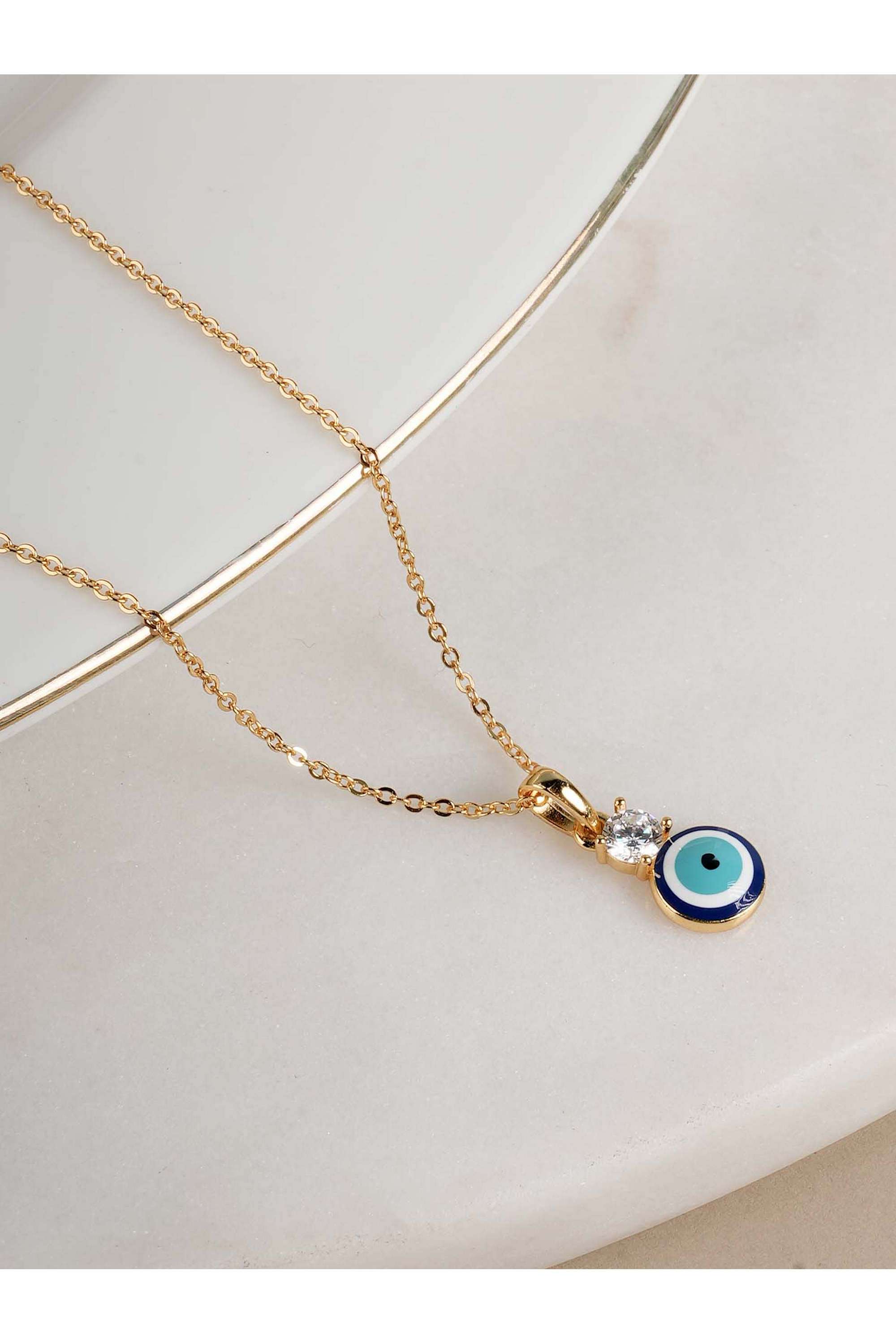 925-Sterling-Silver-Single-Stone-Evil-Eye-Pendant-Necklace-for-Womens