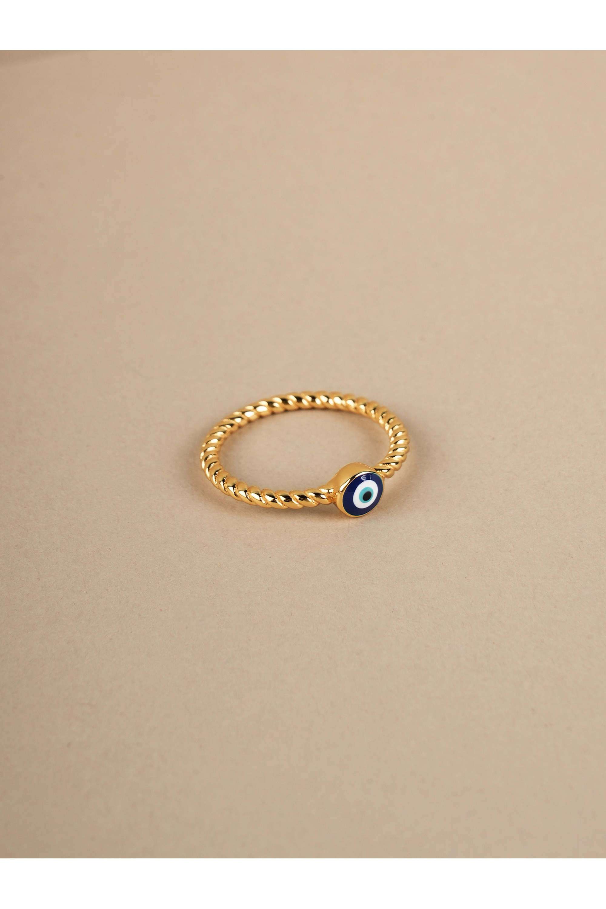 925-Sterling-Silver-Evil-Eye-Timeless-Ring-for-Womens---Size-6