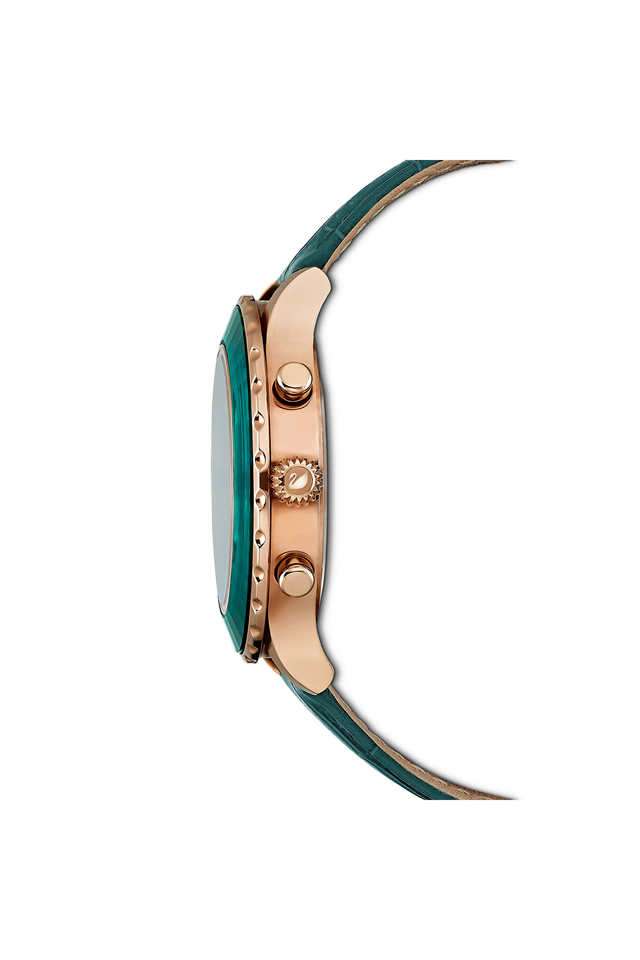 Buy Swarovski green Octea Lux Chrono 39.5 mm Green Dial Leather