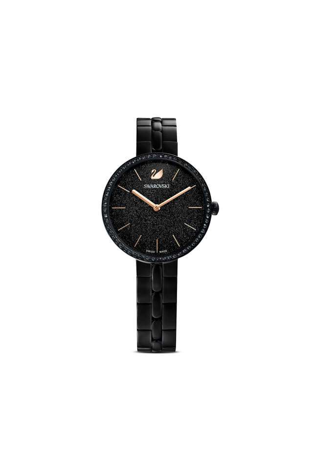 Buy Swarovski Black Cosmopolitan 32 mm Black Dial Metal Analogue